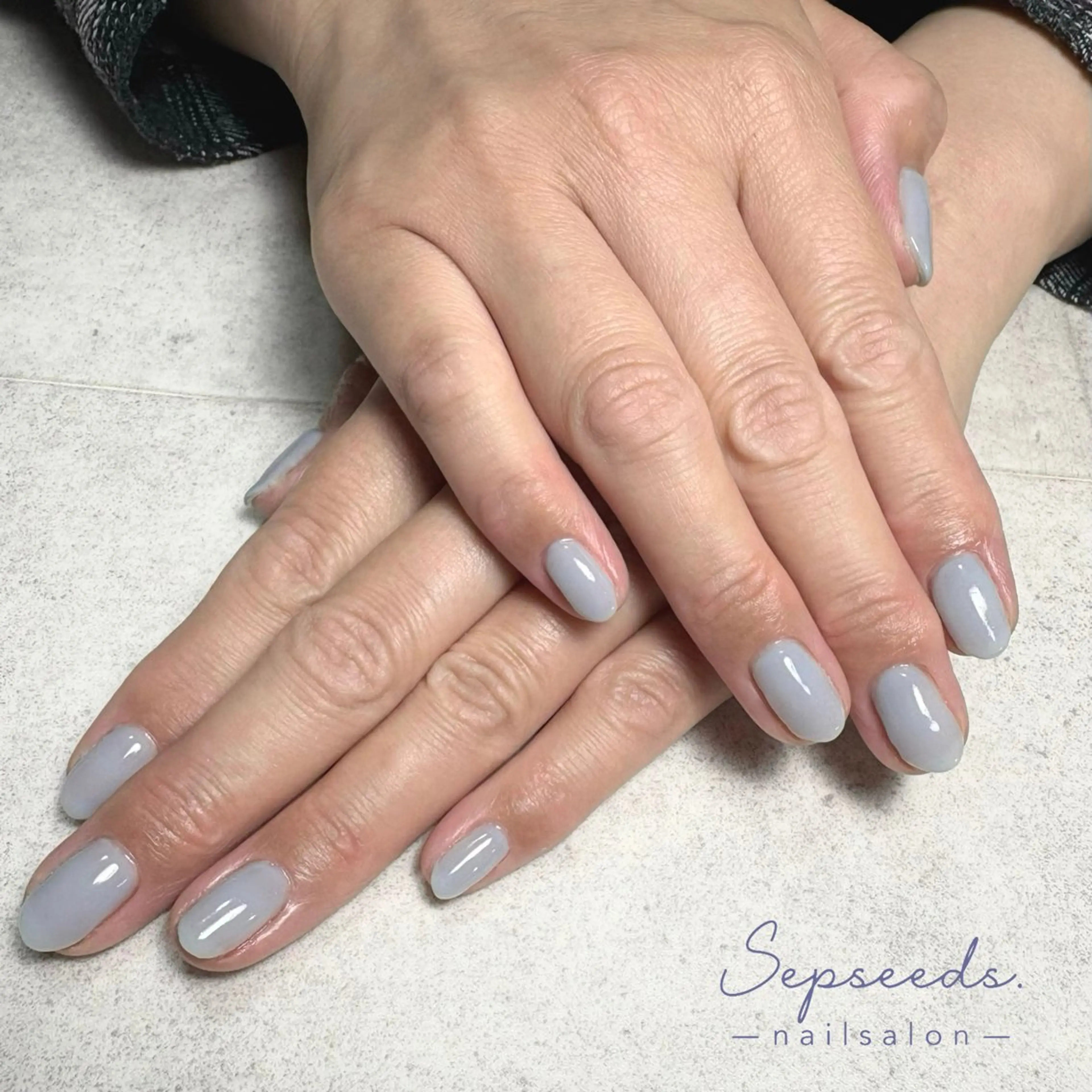 ネイル ブルー ワンカラーネイル シンプルネイル Sepseeds. 🌱朝9時～OK🤲のネイルデザイン