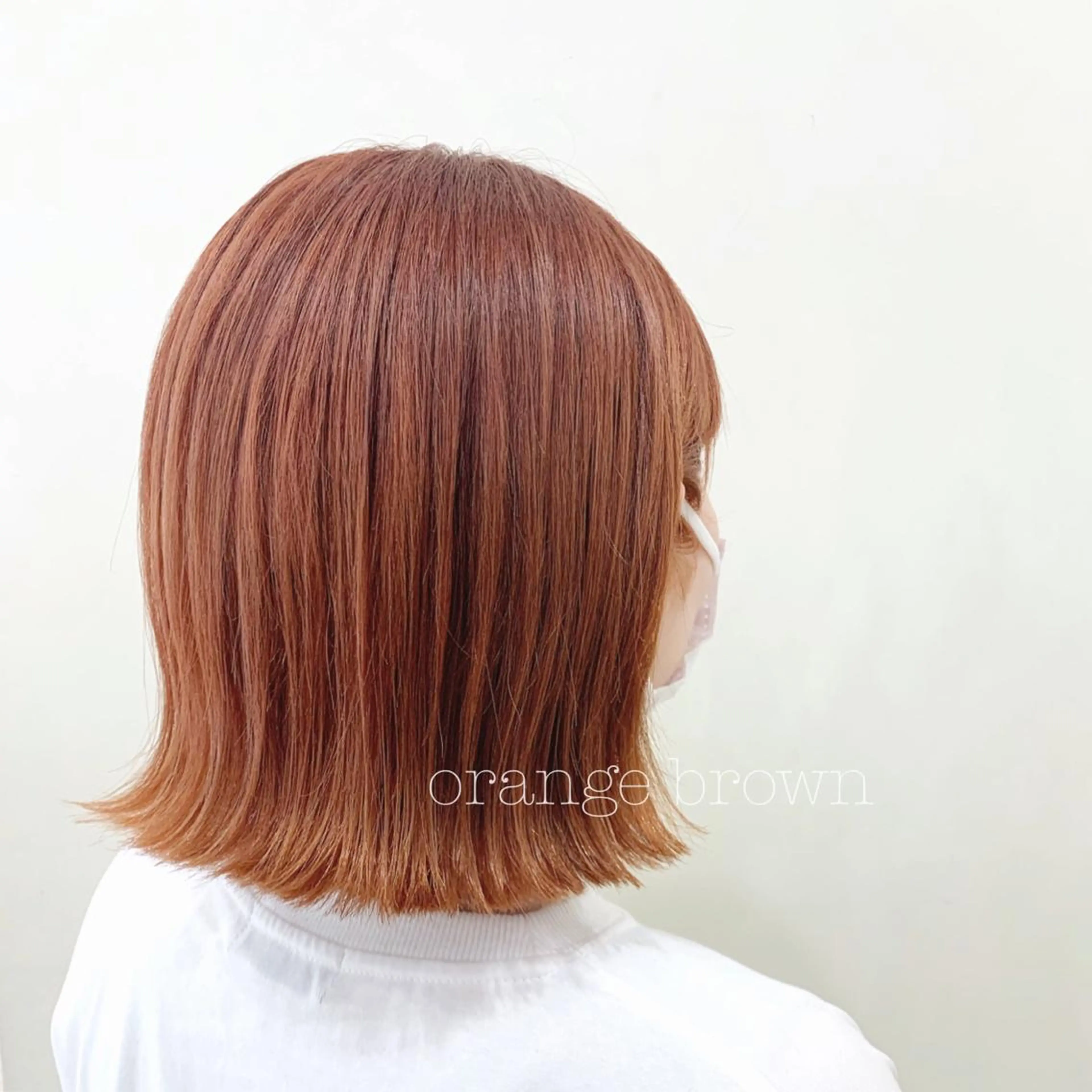 ショート カラー カット ヘアカラー トリートメント ぱつっとボブ/ 小野あかねのヘアスタイル