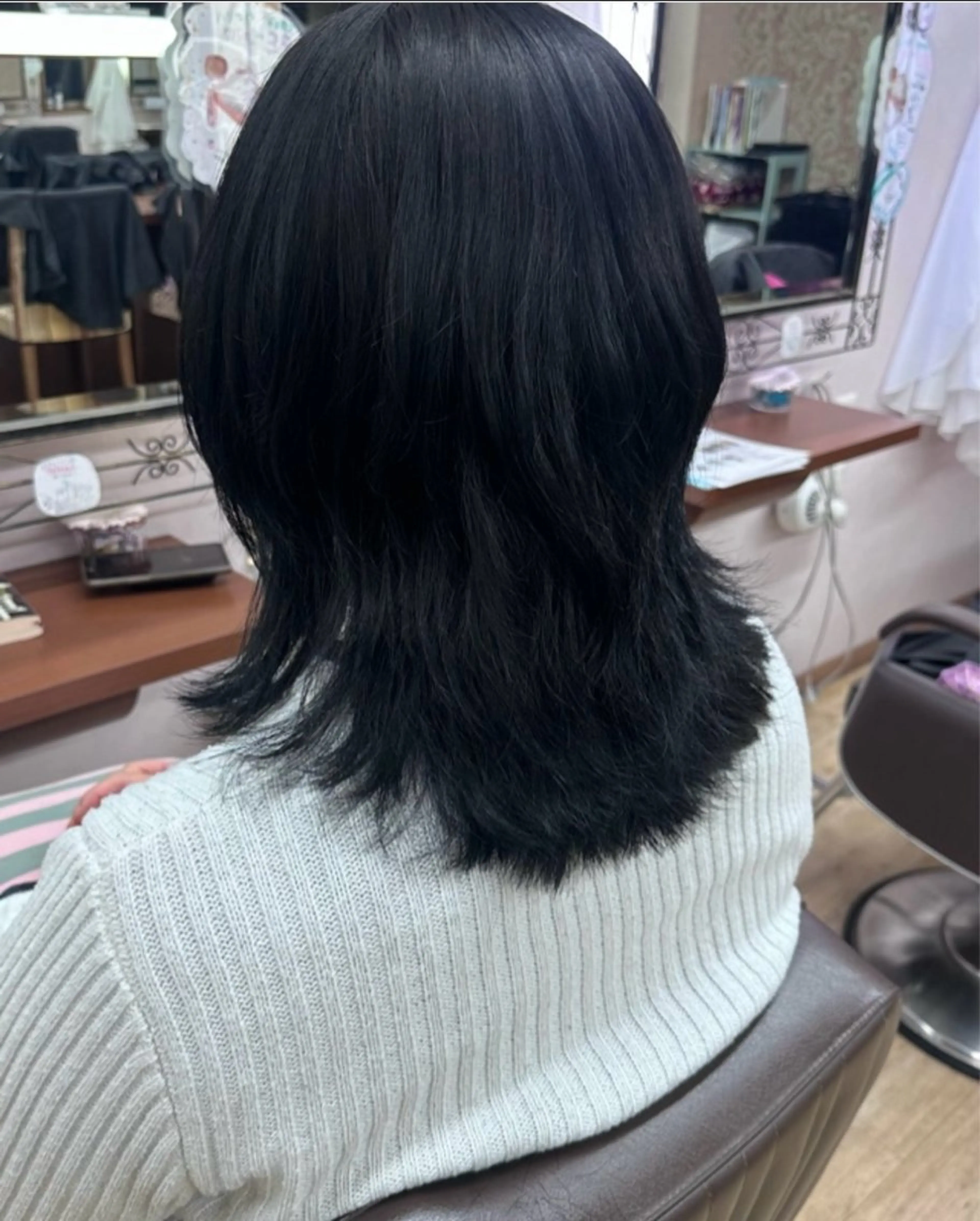セミロング メンズ レイヤーカット saya kaのヘアスタイル