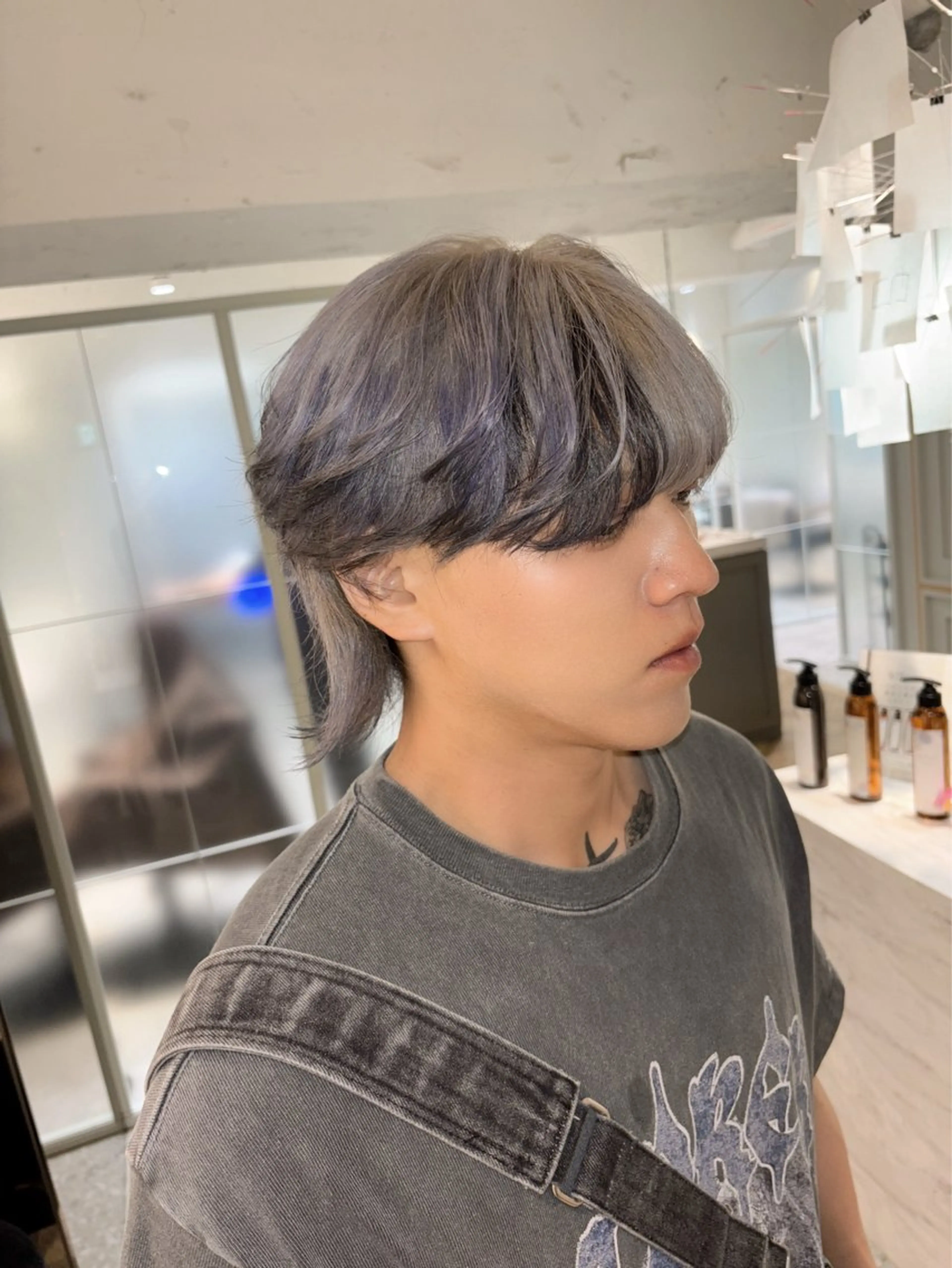 ショート カラー メンズ [渋谷美容師] 玲弥のヘアスタイル