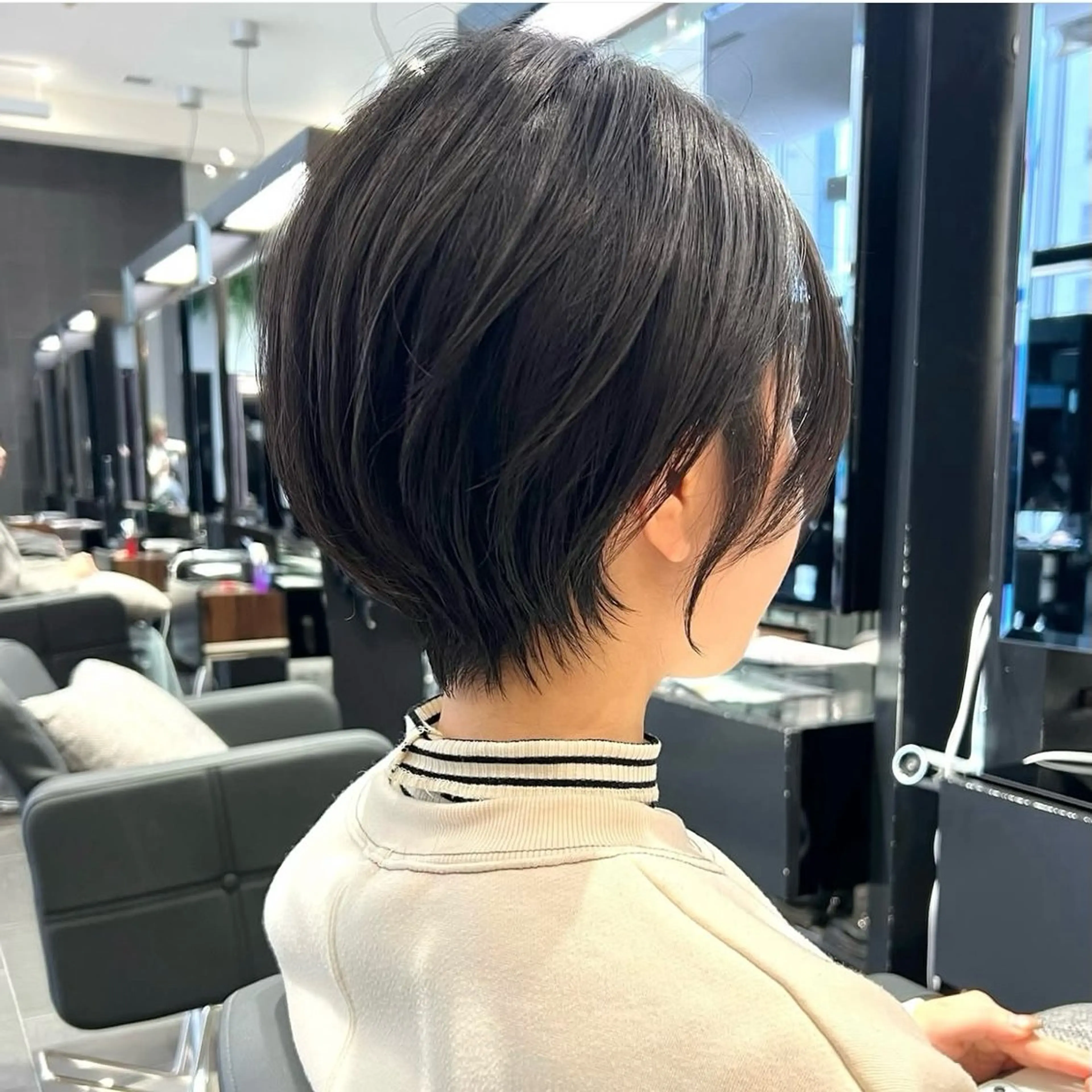 ショート カット トリートメント ヘアセット ショート上手い人/ 東京/銀座/なかじのヘアスタイル