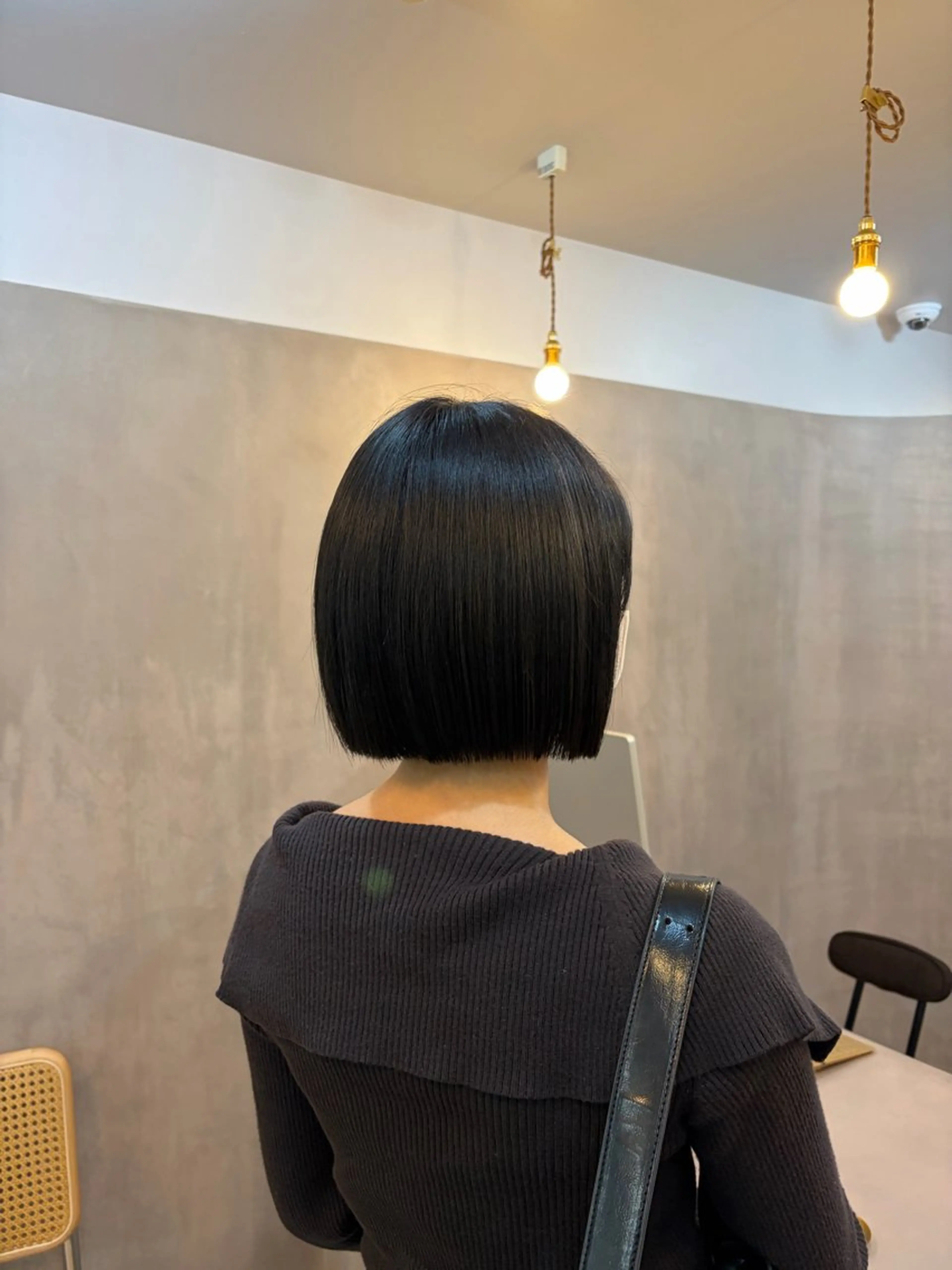 ショート 切りっぱなしボブ ボブ カット 明賀　瞳 /みょうが　ひとみのヘアスタイル