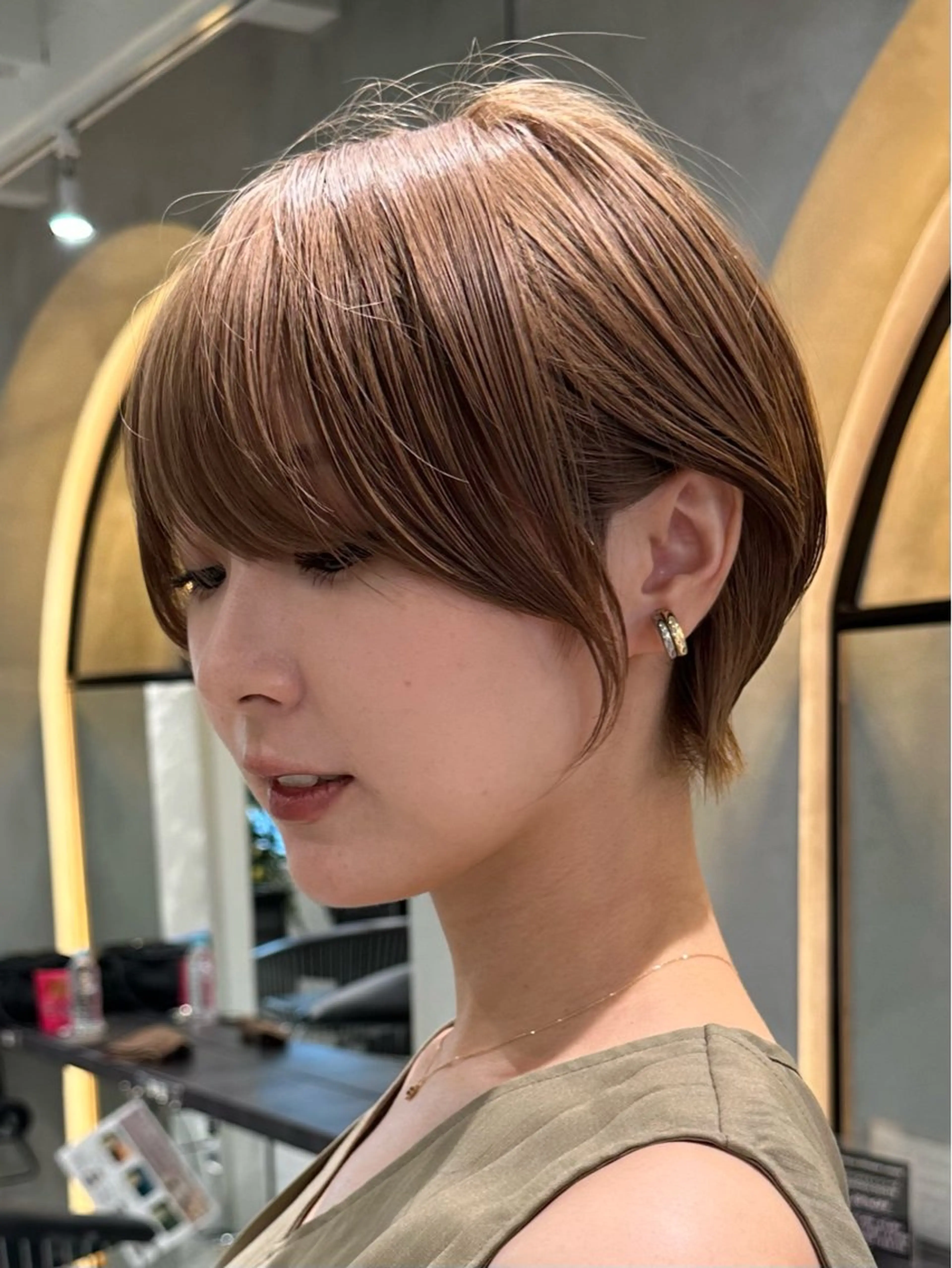 ショート カット ヘアカラー トリートメント ヘッドスパ taiga レイヤー /髪質改善/矯正🌈のヘアスタイル