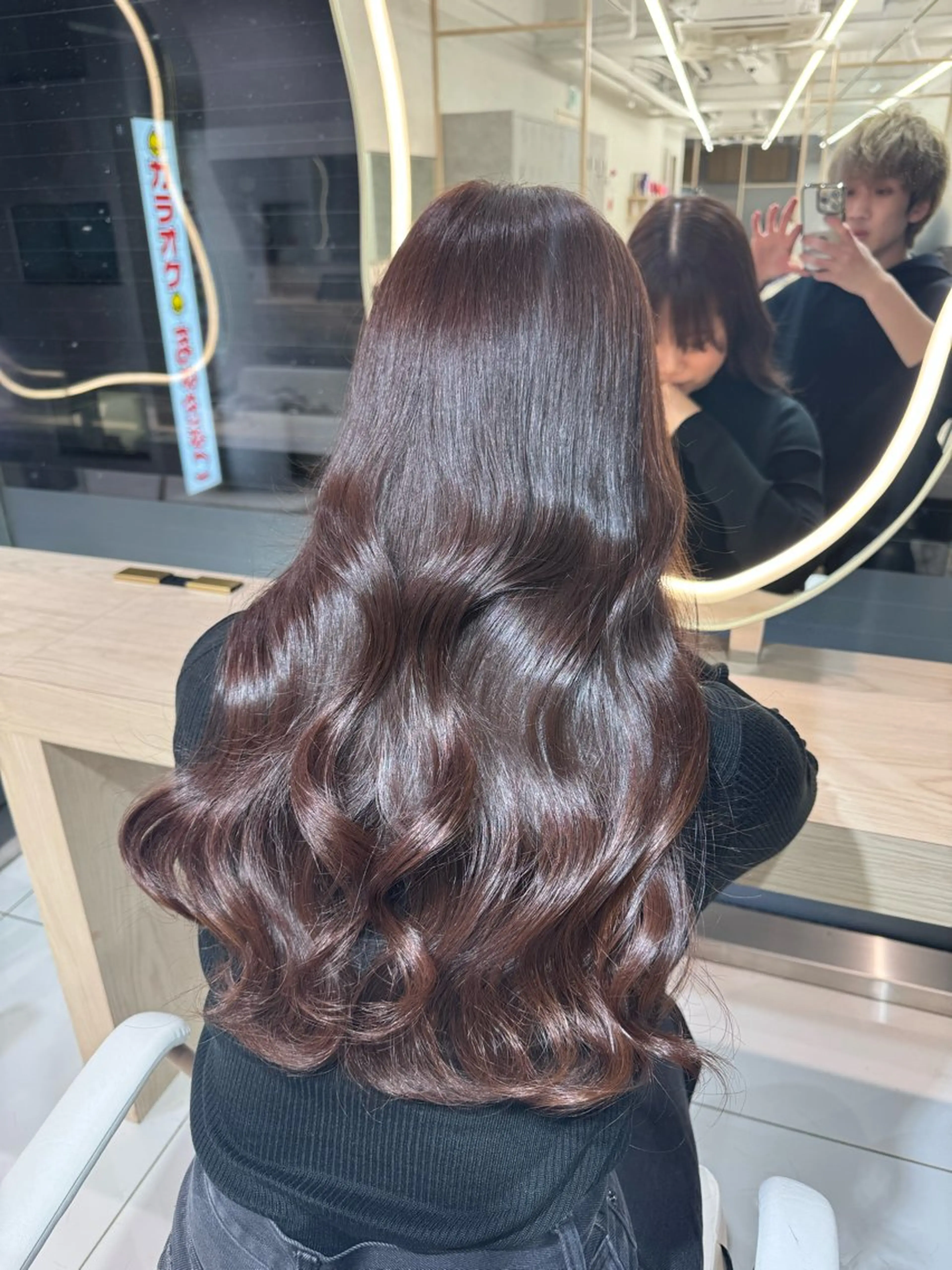 ロング カラー 韓国レイヤー/ 顔まわり/西野和裕のヘアスタイル