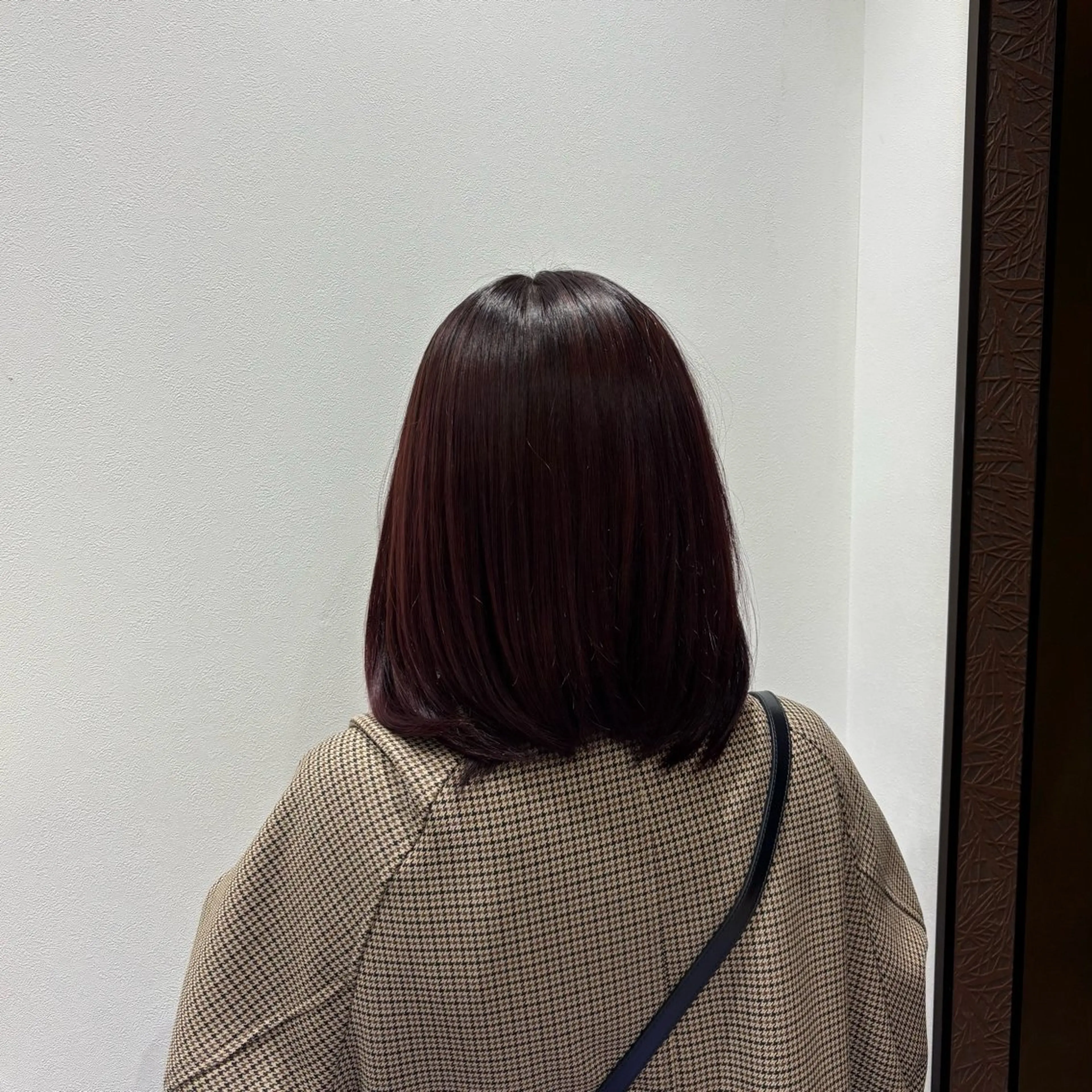 ミディアム カラー ブラウンカラー カシス イルミナカラー オレンジ 🌸石間伏 愛理🌸のヘアスタイル