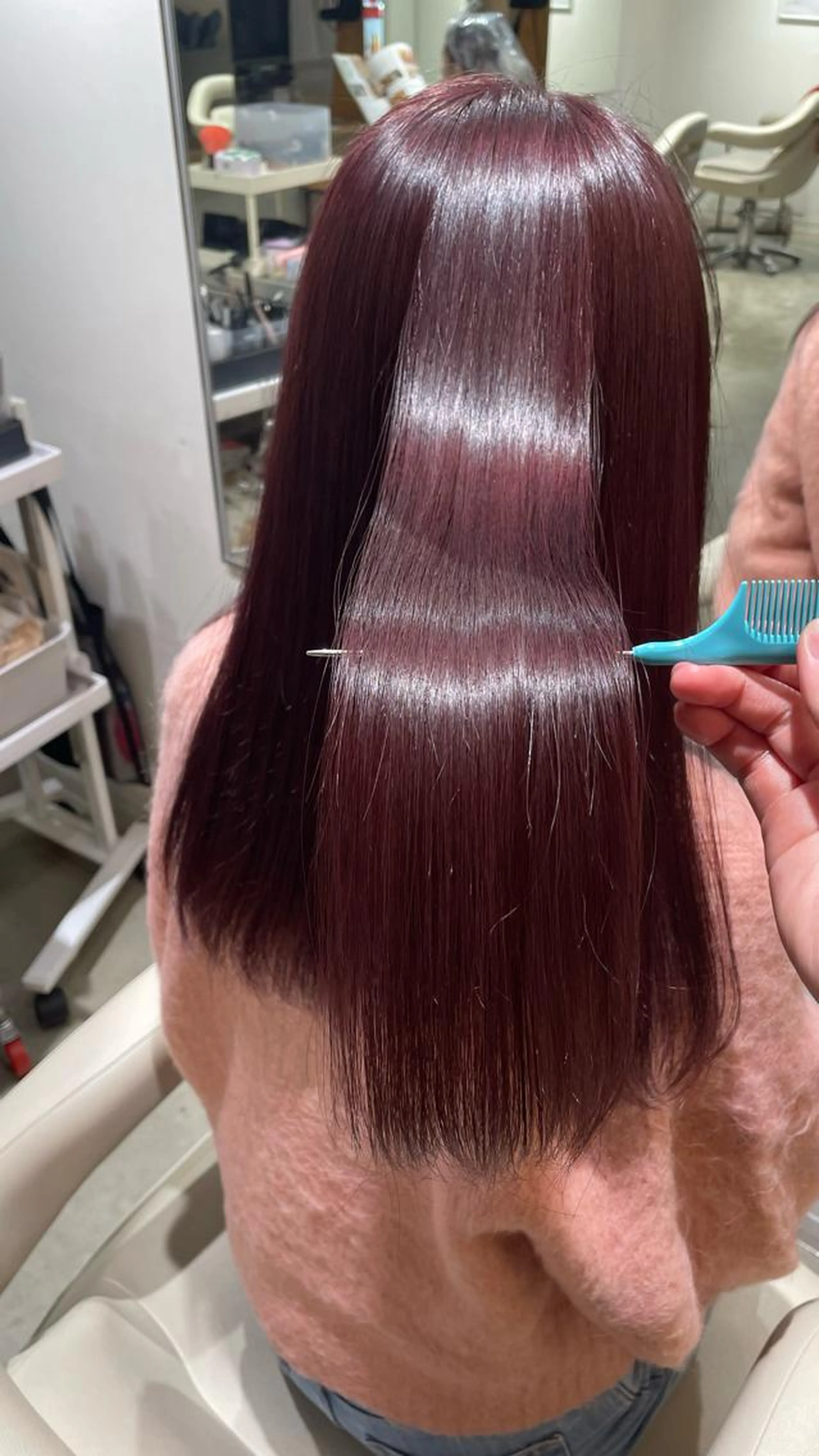 📀超最新💿METEO髪質改善カラー✨ツルツルになりたいなら絶対おすすめ!の写真