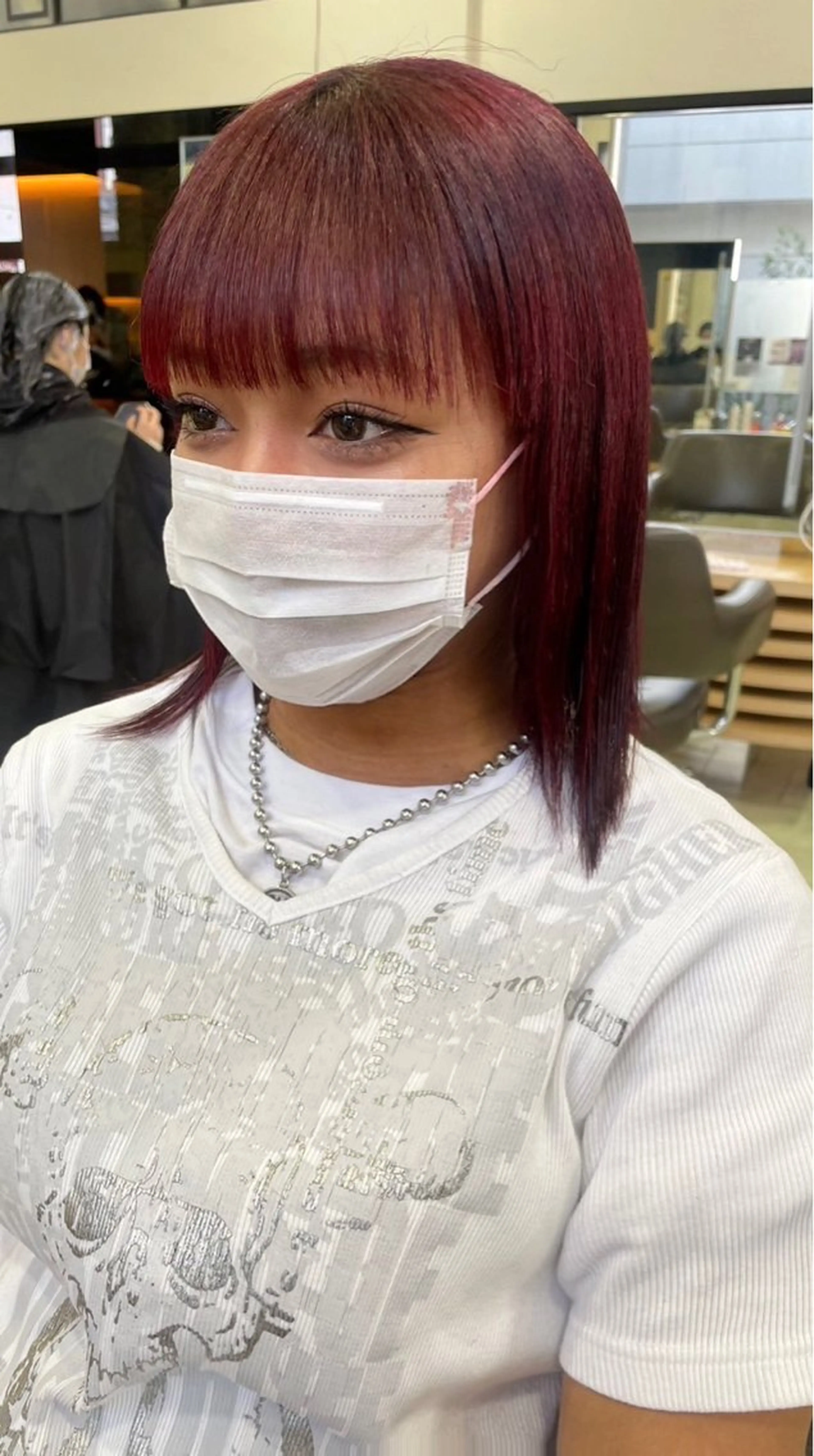 ミディアム カラー Hinata🌼 カラー、縮毛矯正🎀のヘアスタイル