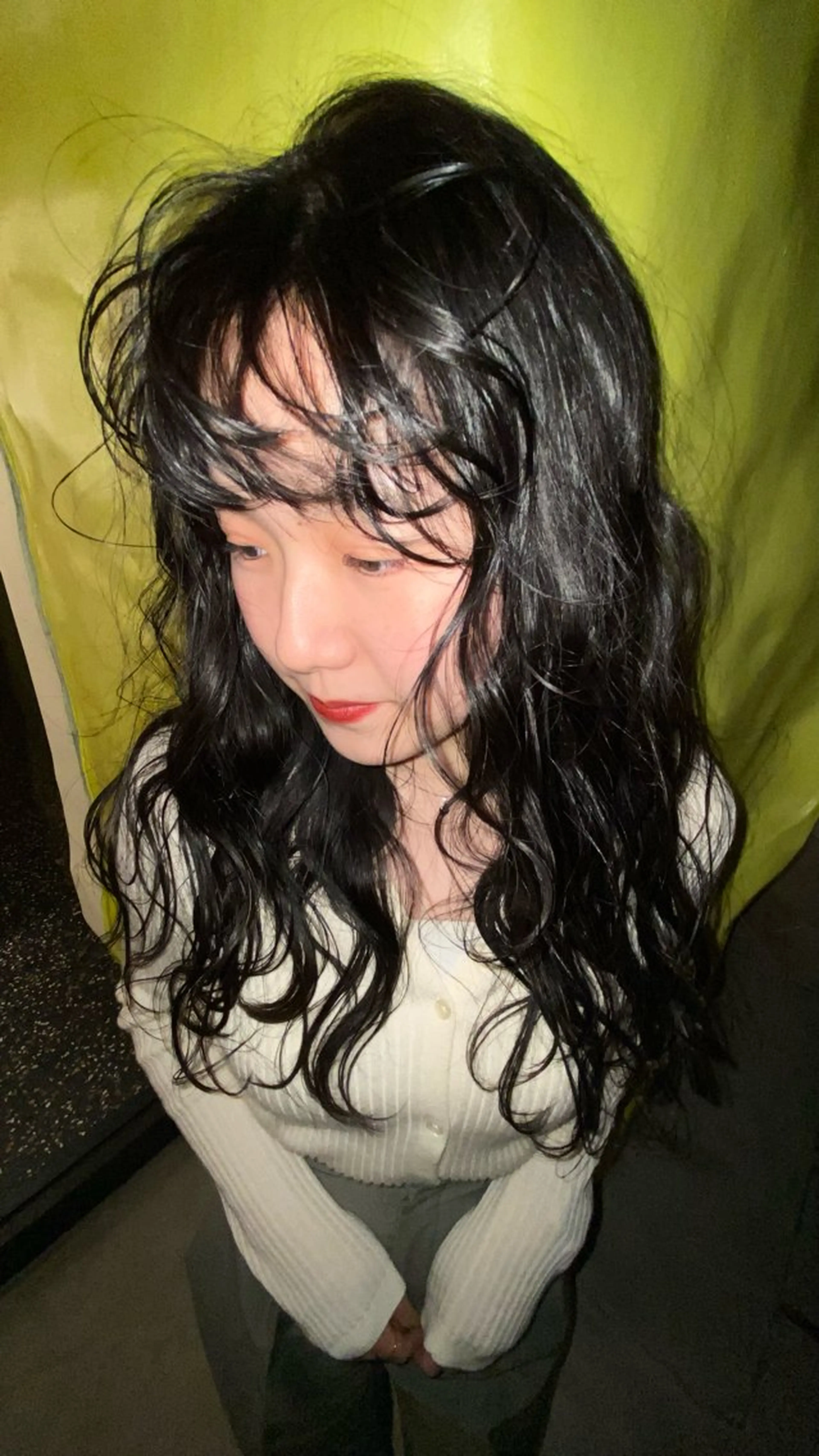 ロング パーマ ヘアアレンジ ヘアカラー トリートメント ヘッドスパ marino マリノのヘアスタイル