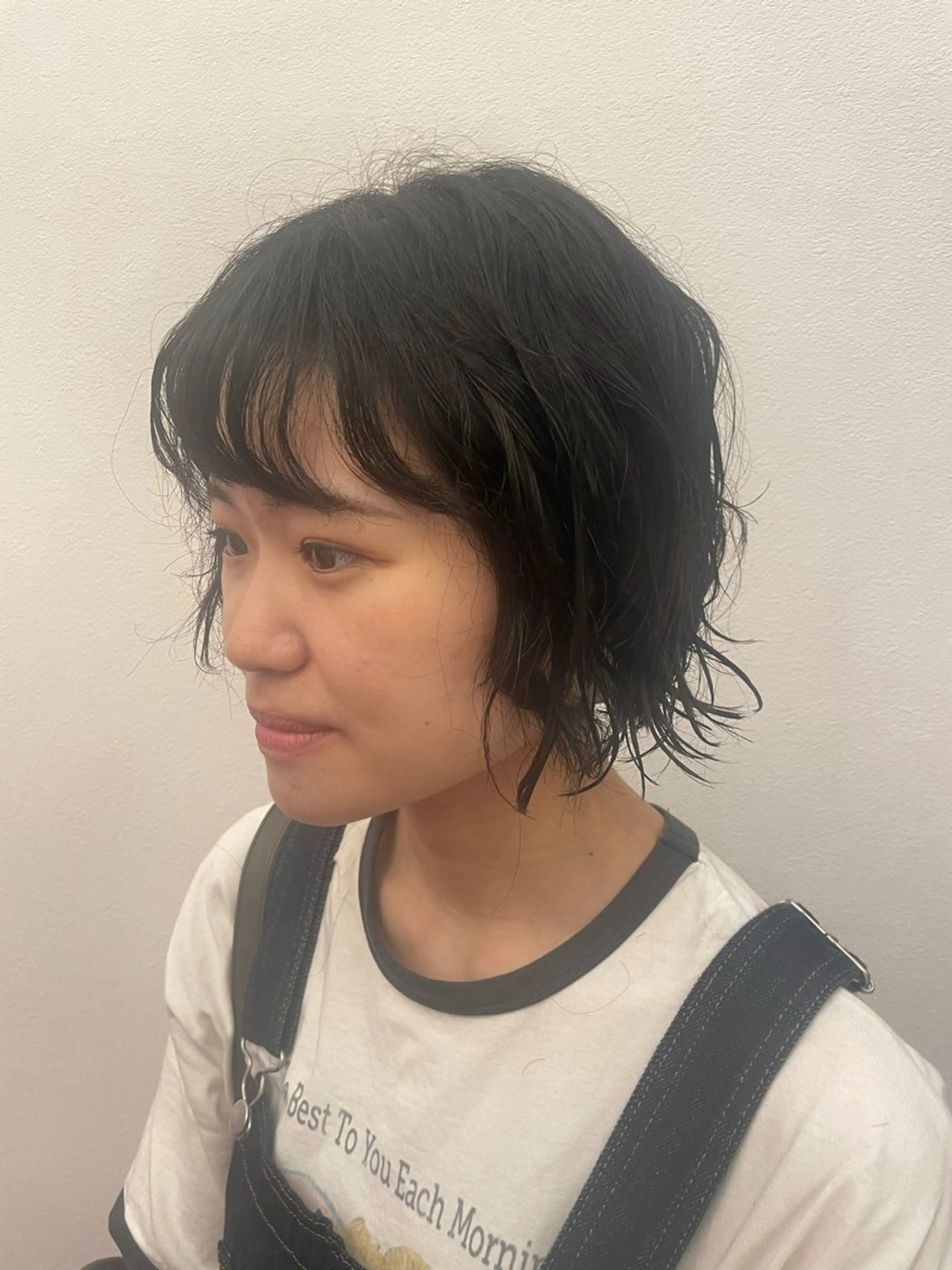 ショート カラー パーマ 梨子🐣艶カラー🌈 ダメージレス💖のヘアスタイル