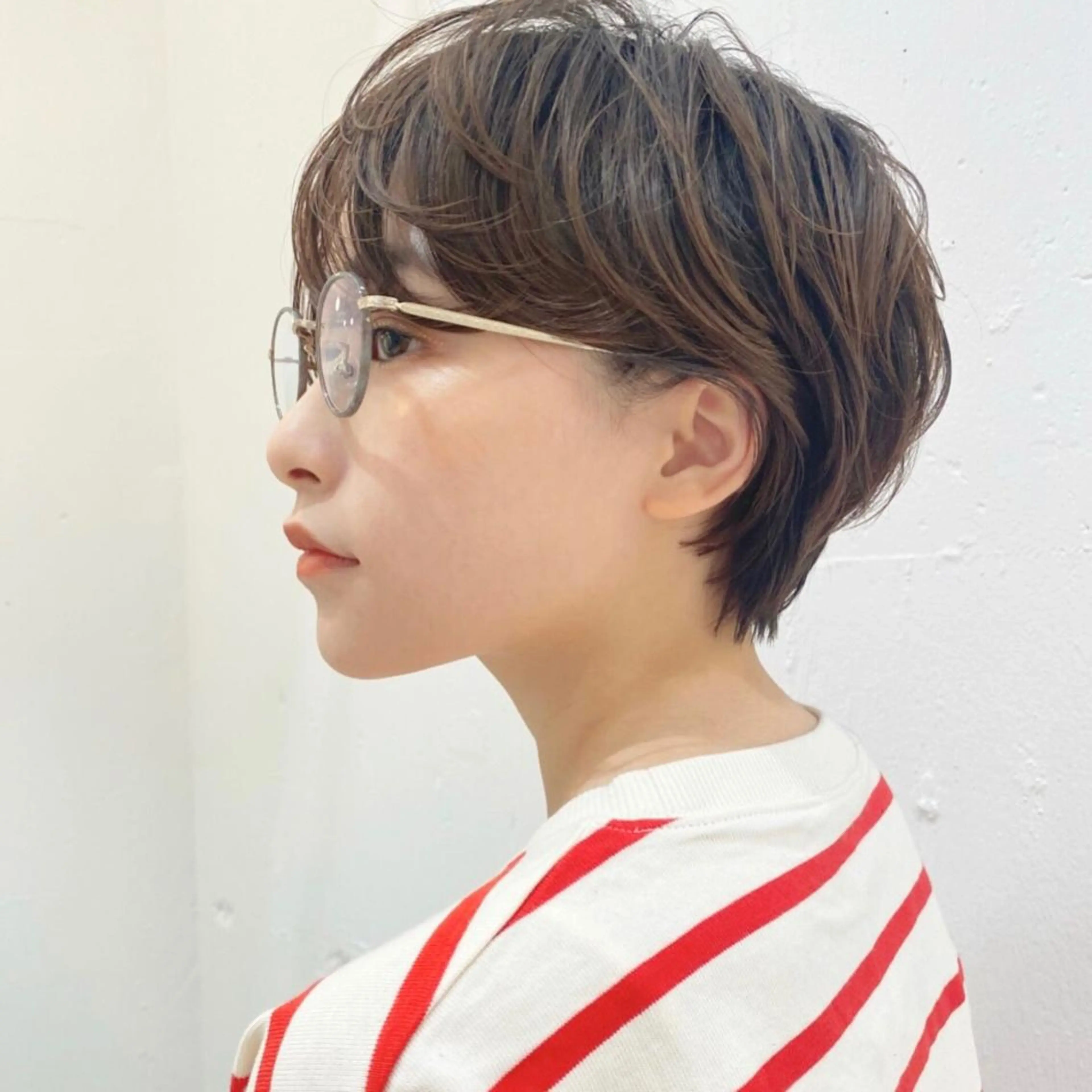 ショート カラー パーマ ショートヘア Memories 銀座のヘアスタイル