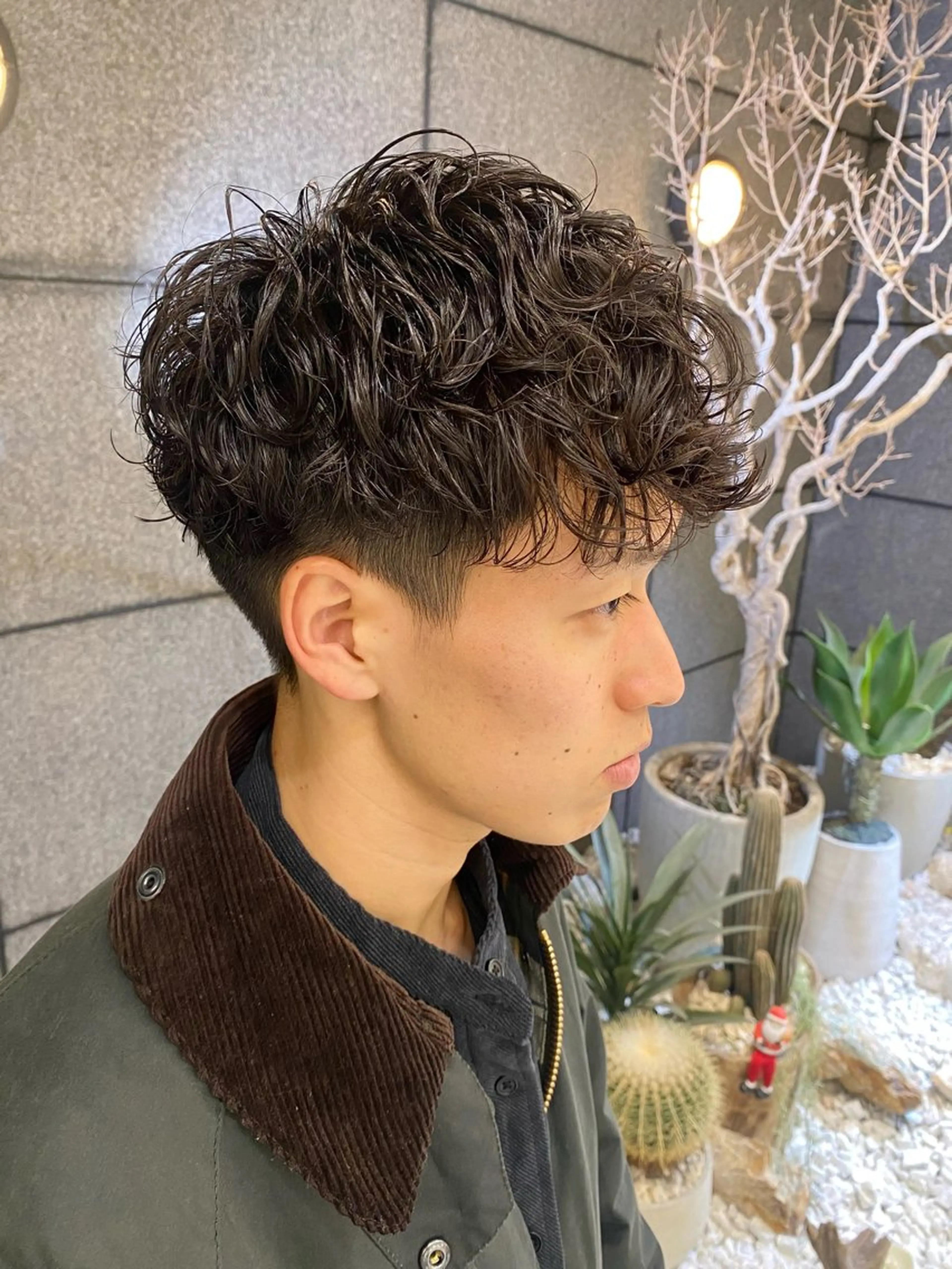 ショート パーマ メンズ 酸スト/フェザー パーマ/三谷海斗のヘアスタイル