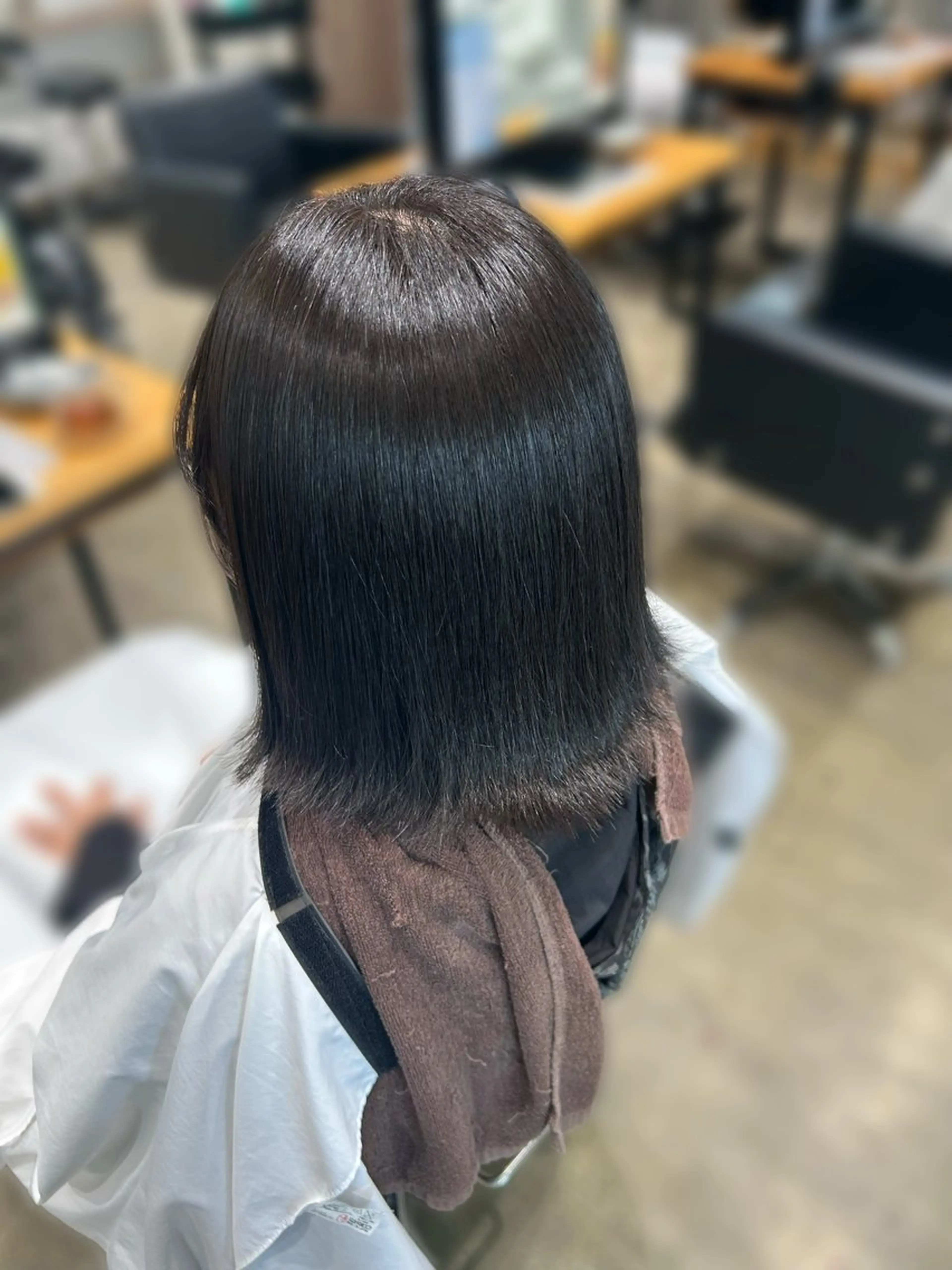 ミディアム ヘアカラー くろだ かなのヘアスタイル
