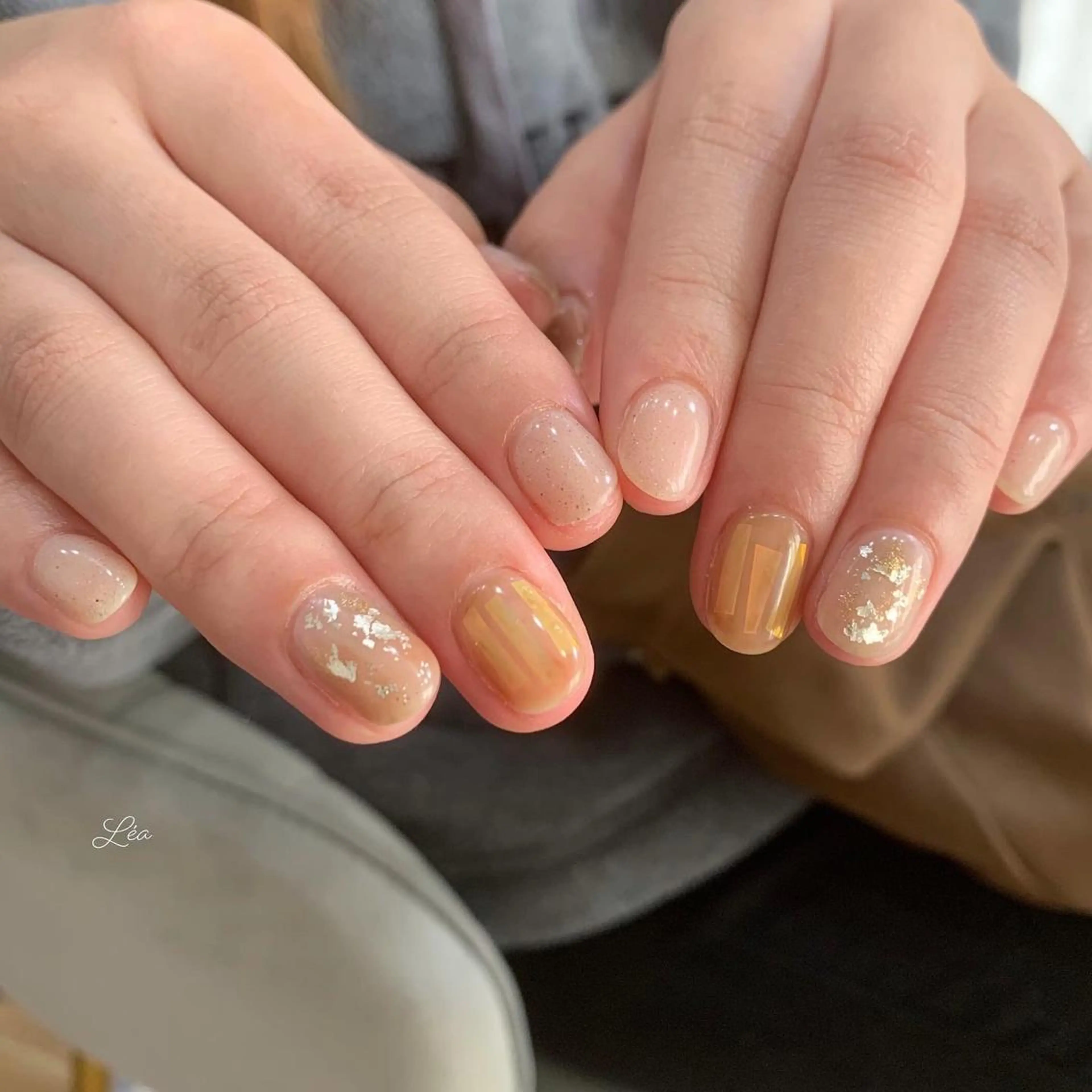 ネイル ジェルネイル パラジェル Léa nailのネイルデザイン