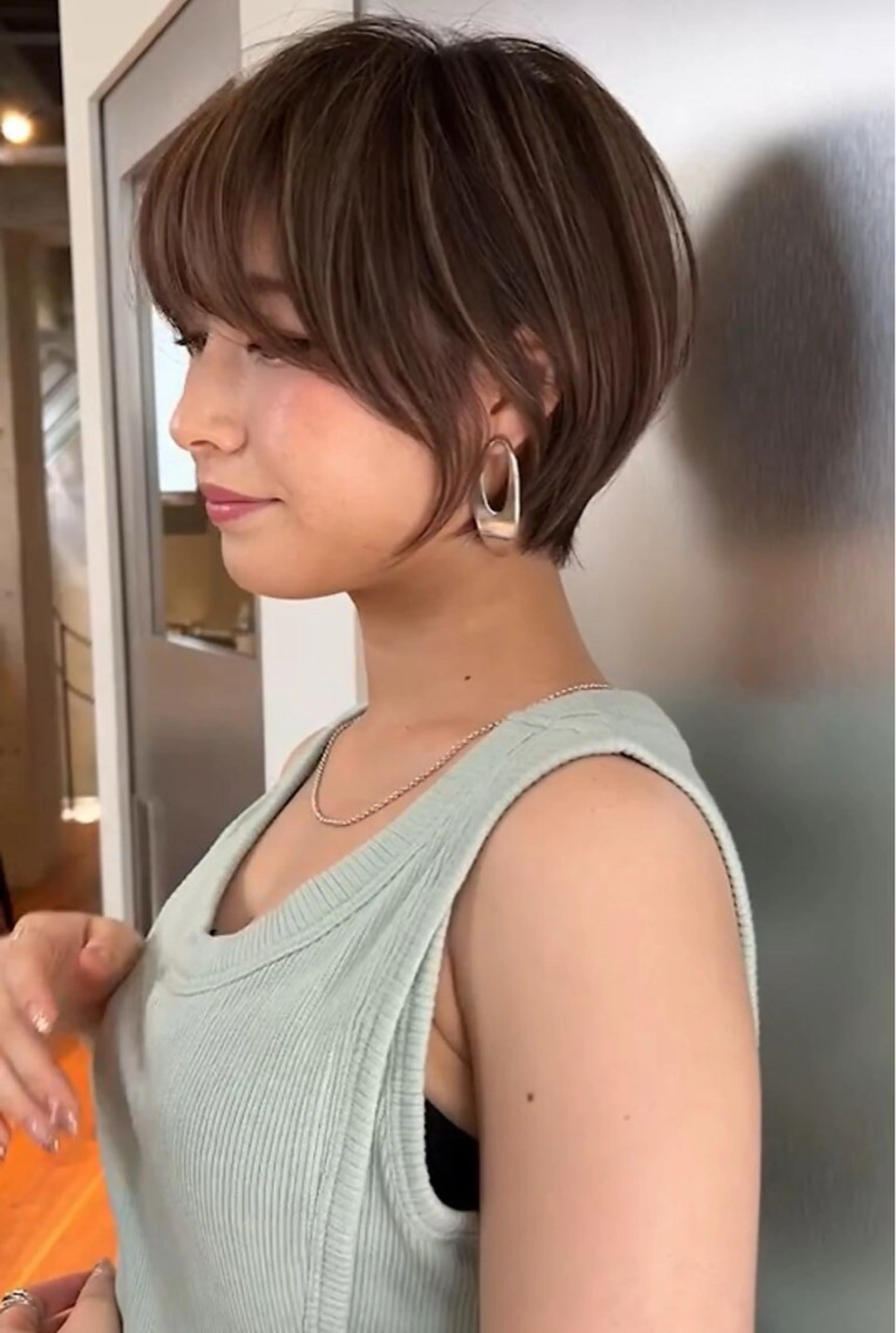 ショート カラー カット ヘアカラー ハイライトNo.1☆ ゆうのヘアスタイル