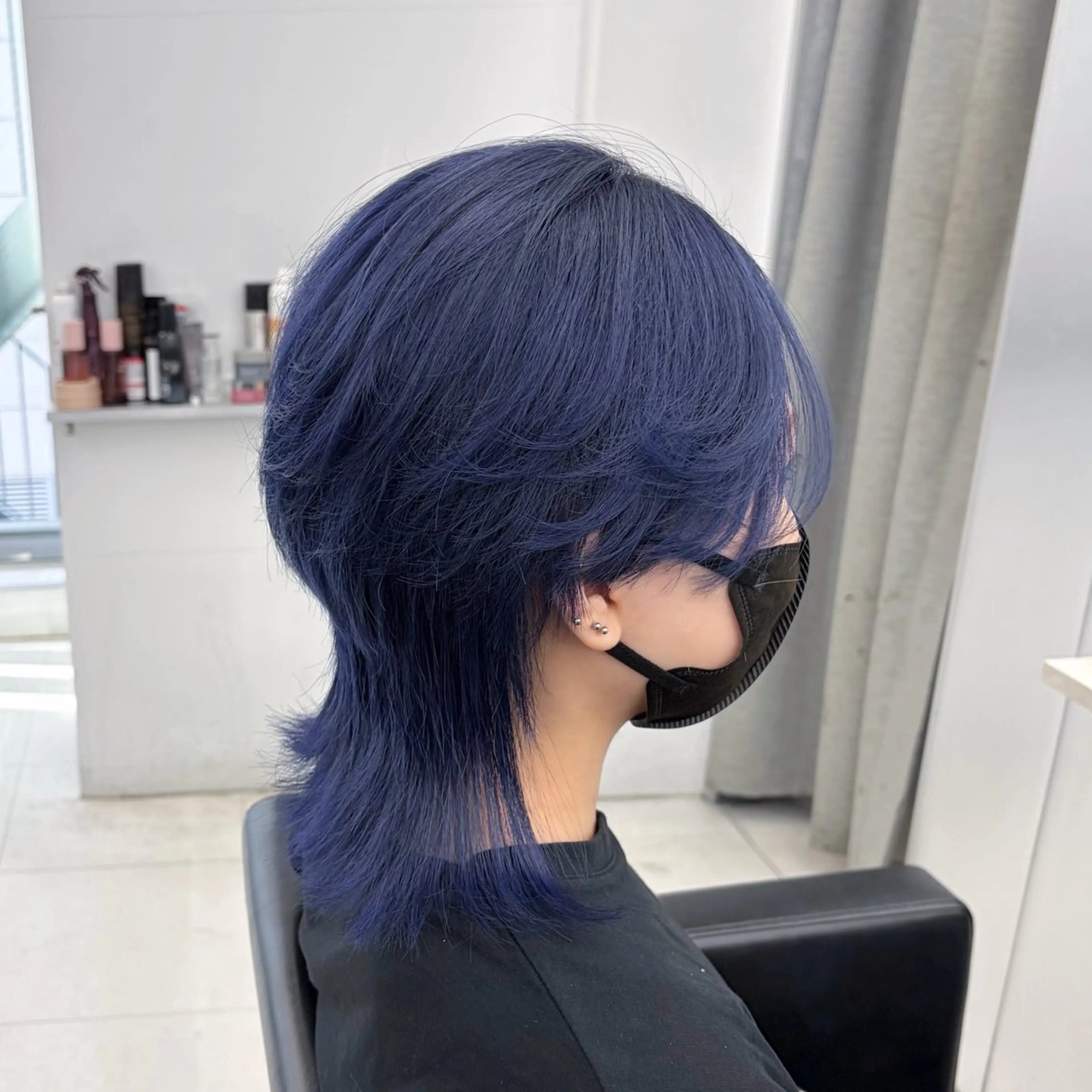 ミディアム カラー メンズ カット ヘアカラー トリートメント ʜᴀʀᴜᴋᴀ♱メンズ ウルフ/ブリーチのヘアスタイル