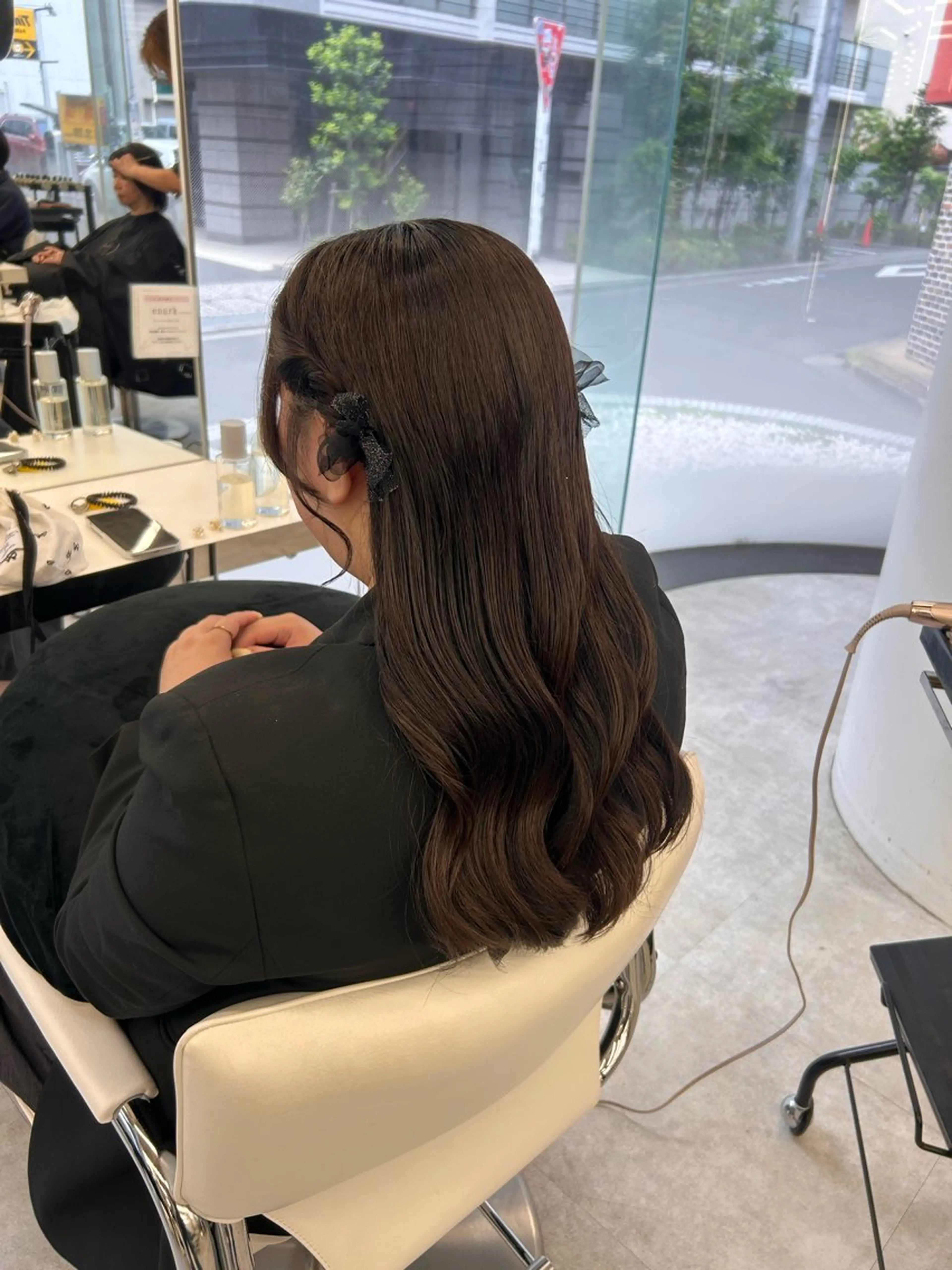 ロング ヘアアレンジ ヘアセット はるか/透明感暗髪 /ヘアアレンジ🤍のヘアスタイル