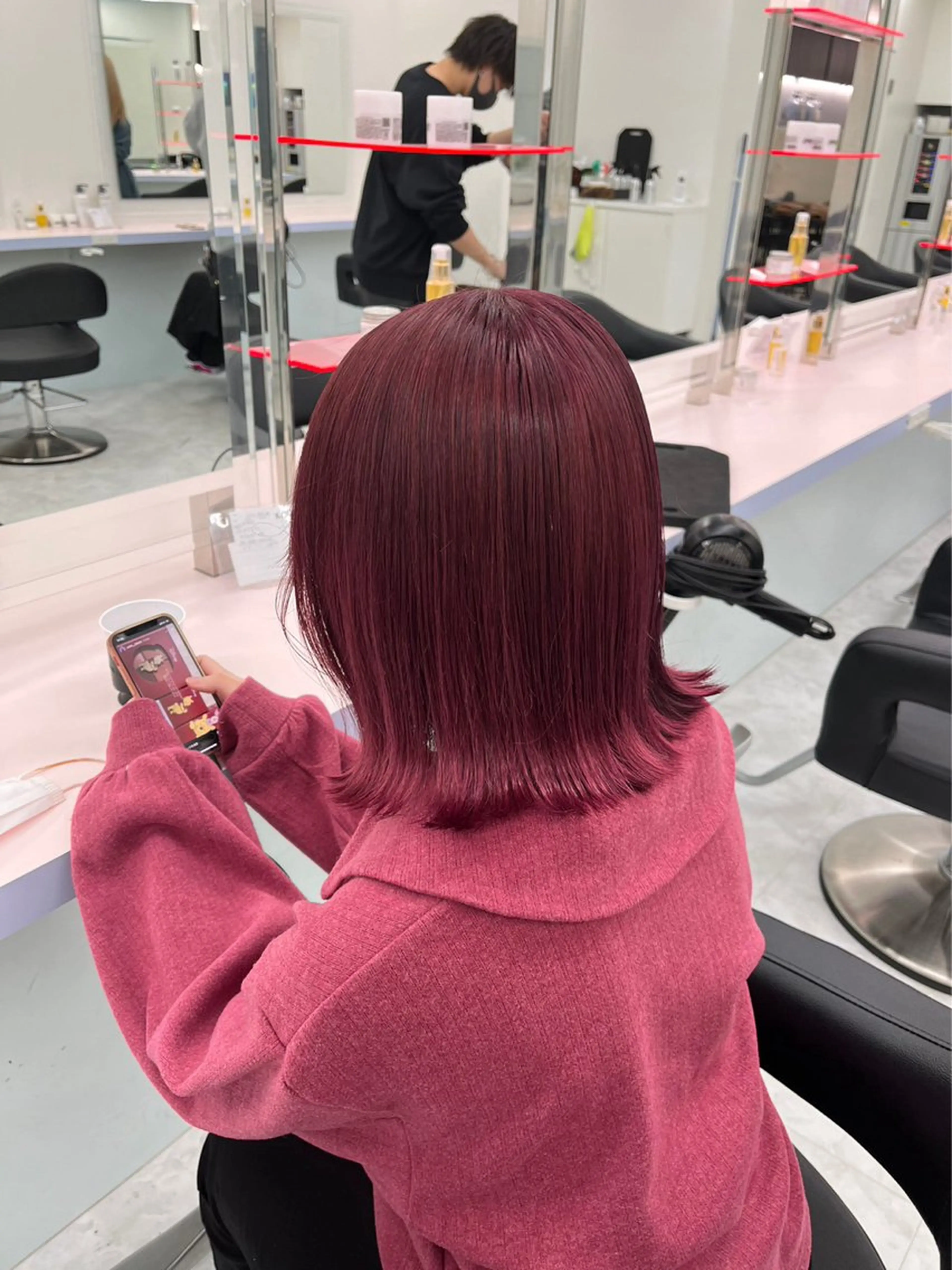 ミディアム カラー パーマ ヘアアレンジ メンズ 🤍透明感カラー🤍 似合わせ🤍AINEのヘアスタイル