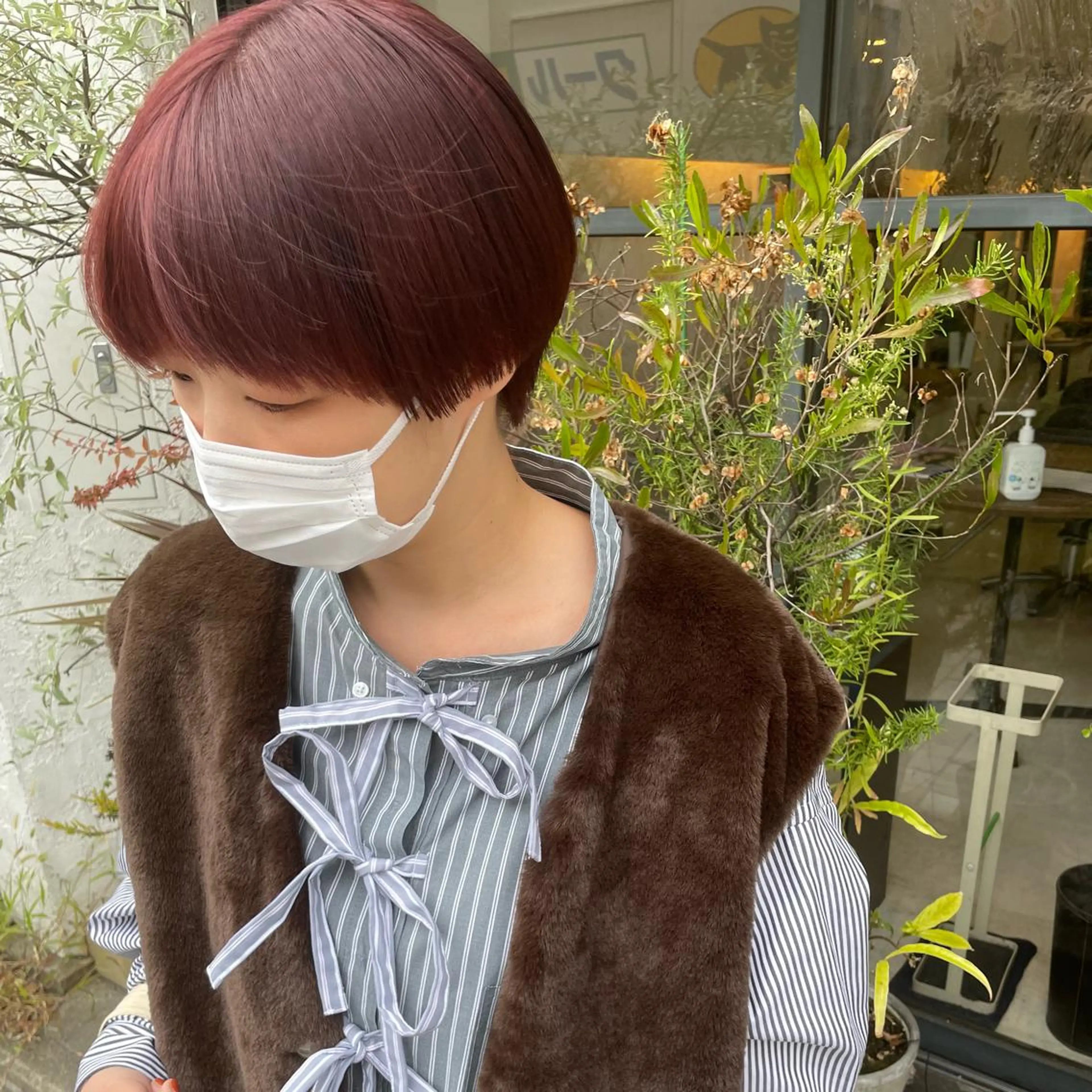 ショート カラー ブラウンカラー カット ヘアカラー トリートメント Lico hair 【烏丸丸太町】小西のヘアスタイル