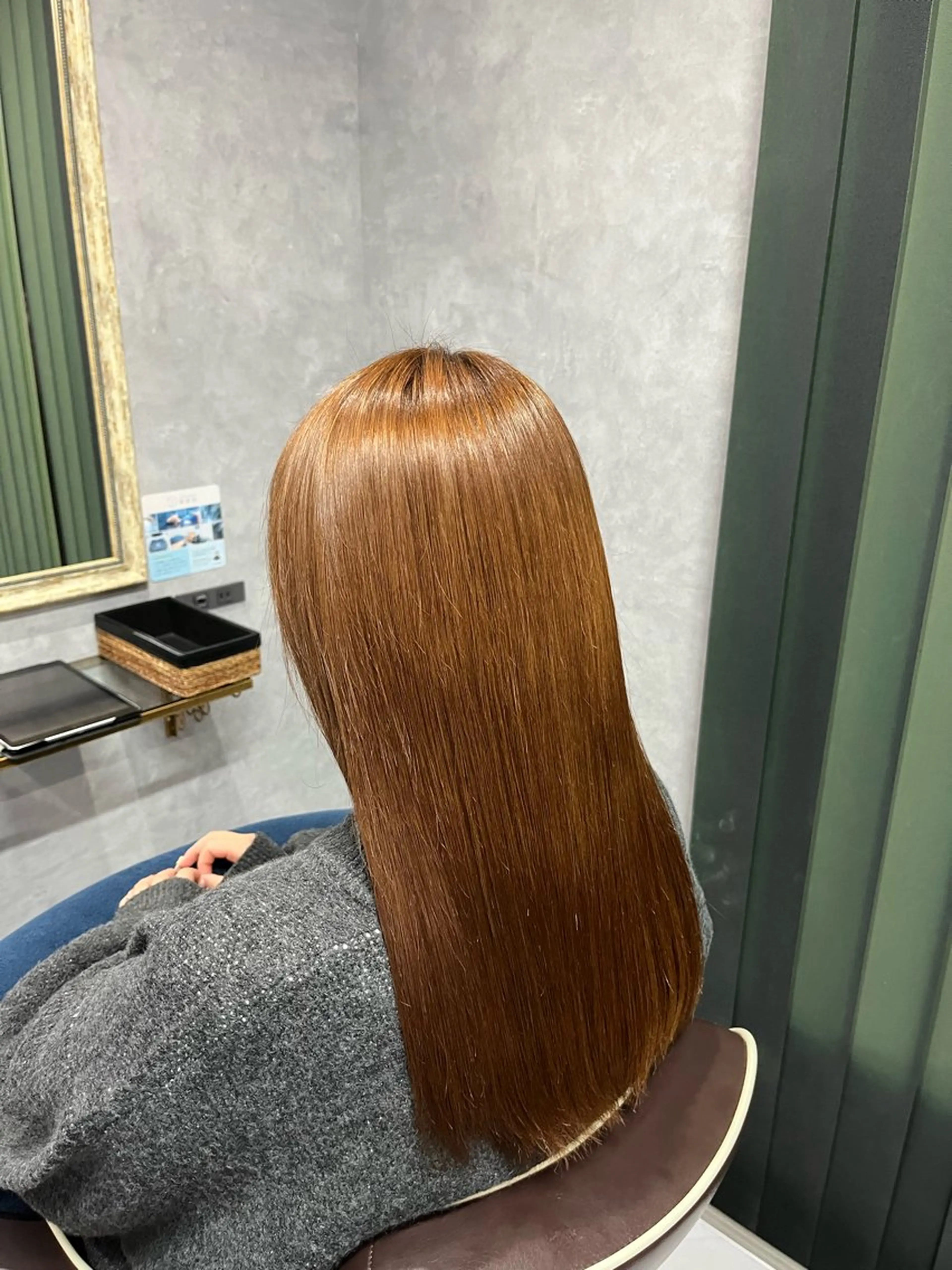 ミディアム カット ヘアカラー トリートメント 髪質改善美容室／白石 凌大のヘアスタイル