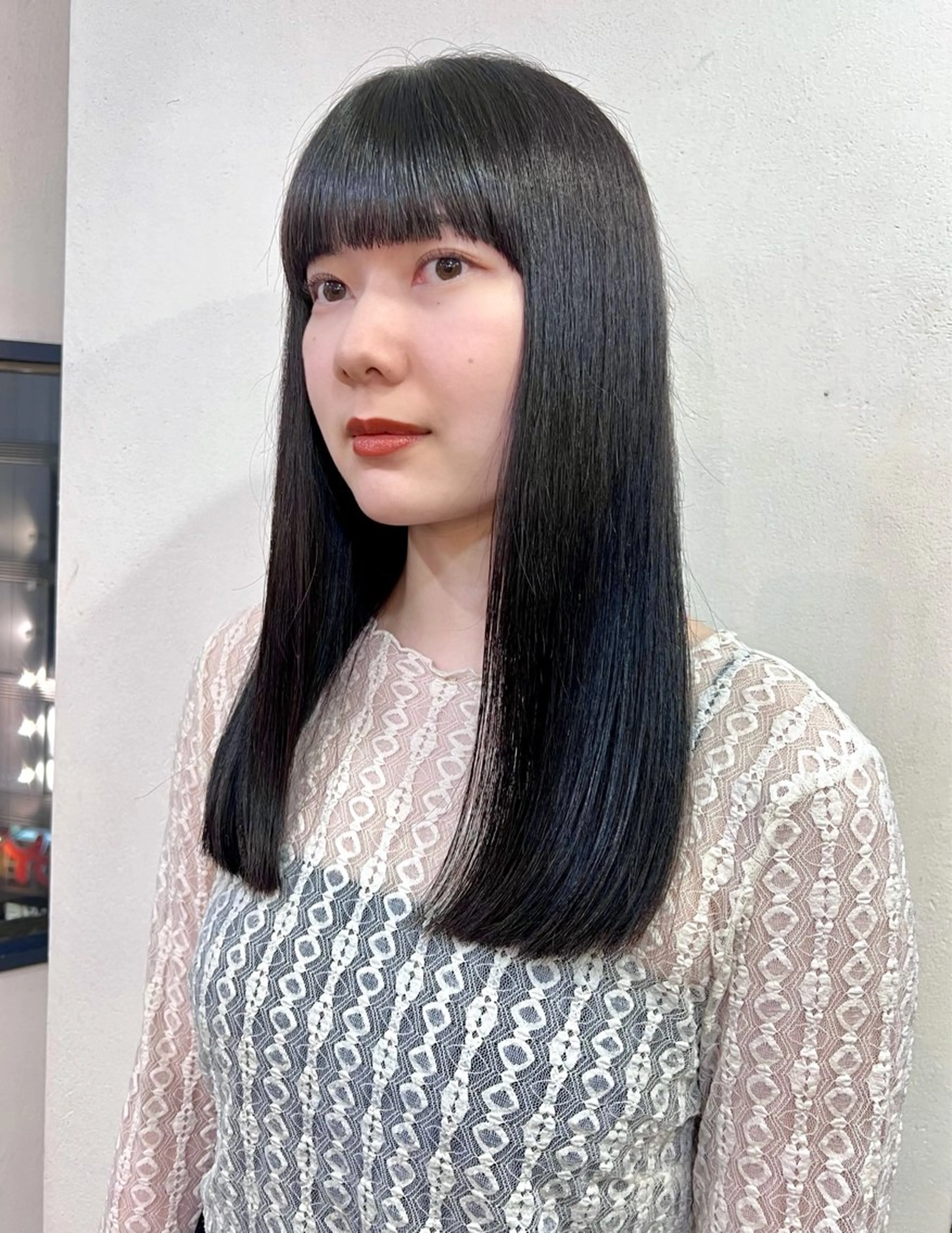 セミロング カラー ヘアカラー 韓国ヘア 🎀華澄のヘアスタイル