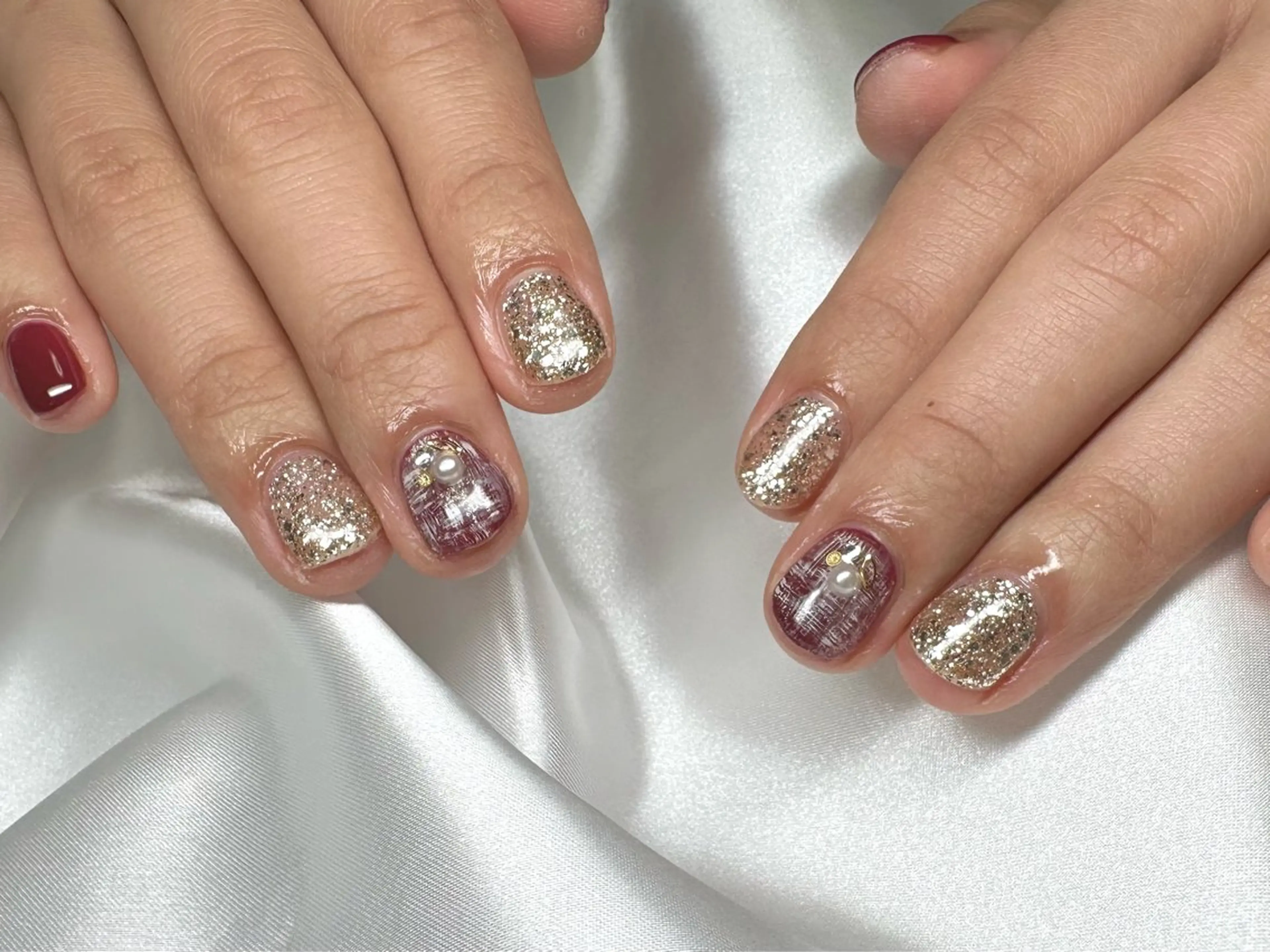 ネイル 冬ネイル クリスマス nu NANAのネイルデザイン