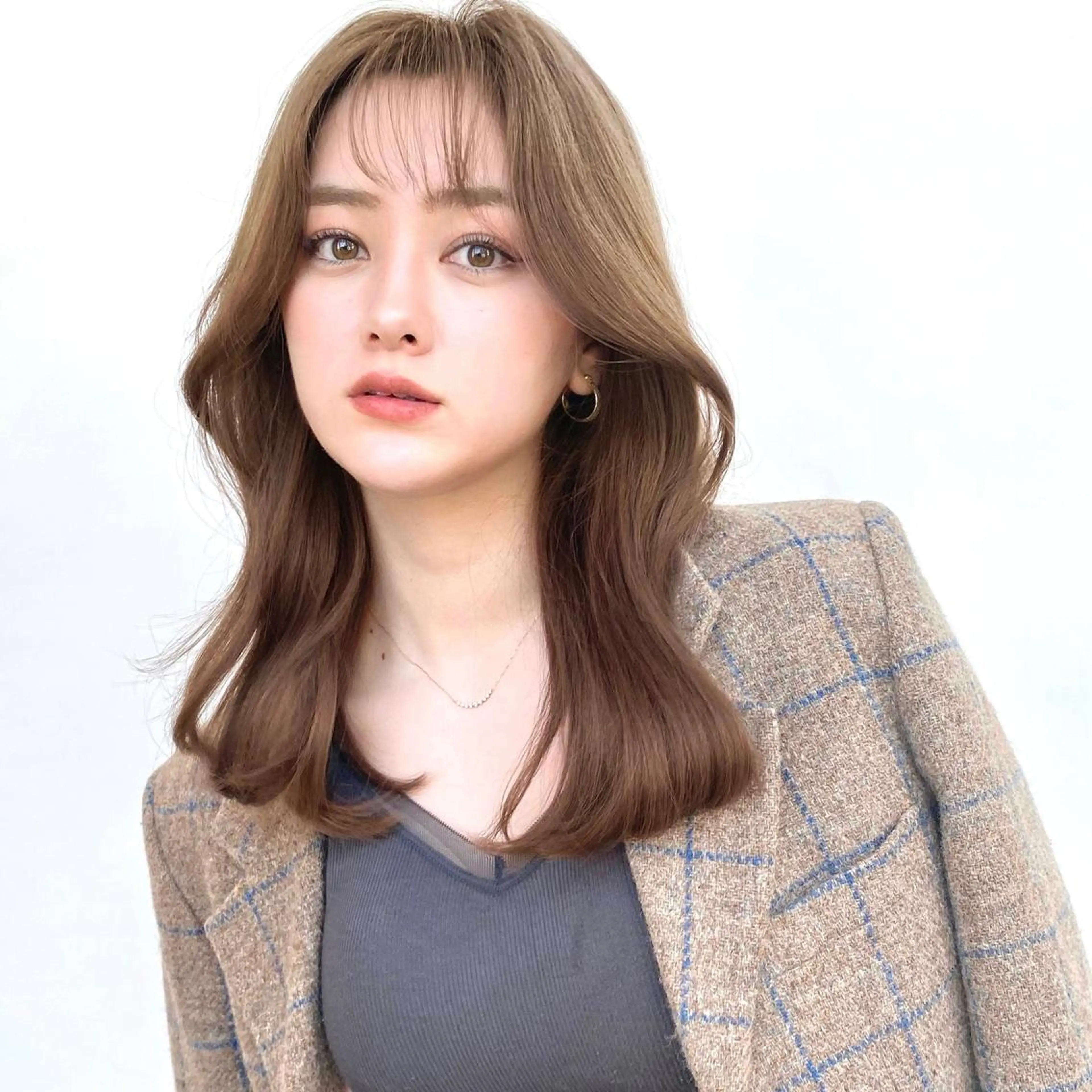 セミロング 韓国風ヘア レイヤーカット カット ヘアカラー トリートメント 韓国くびれレイヤー 🇰🇷はづきのヘアスタイル