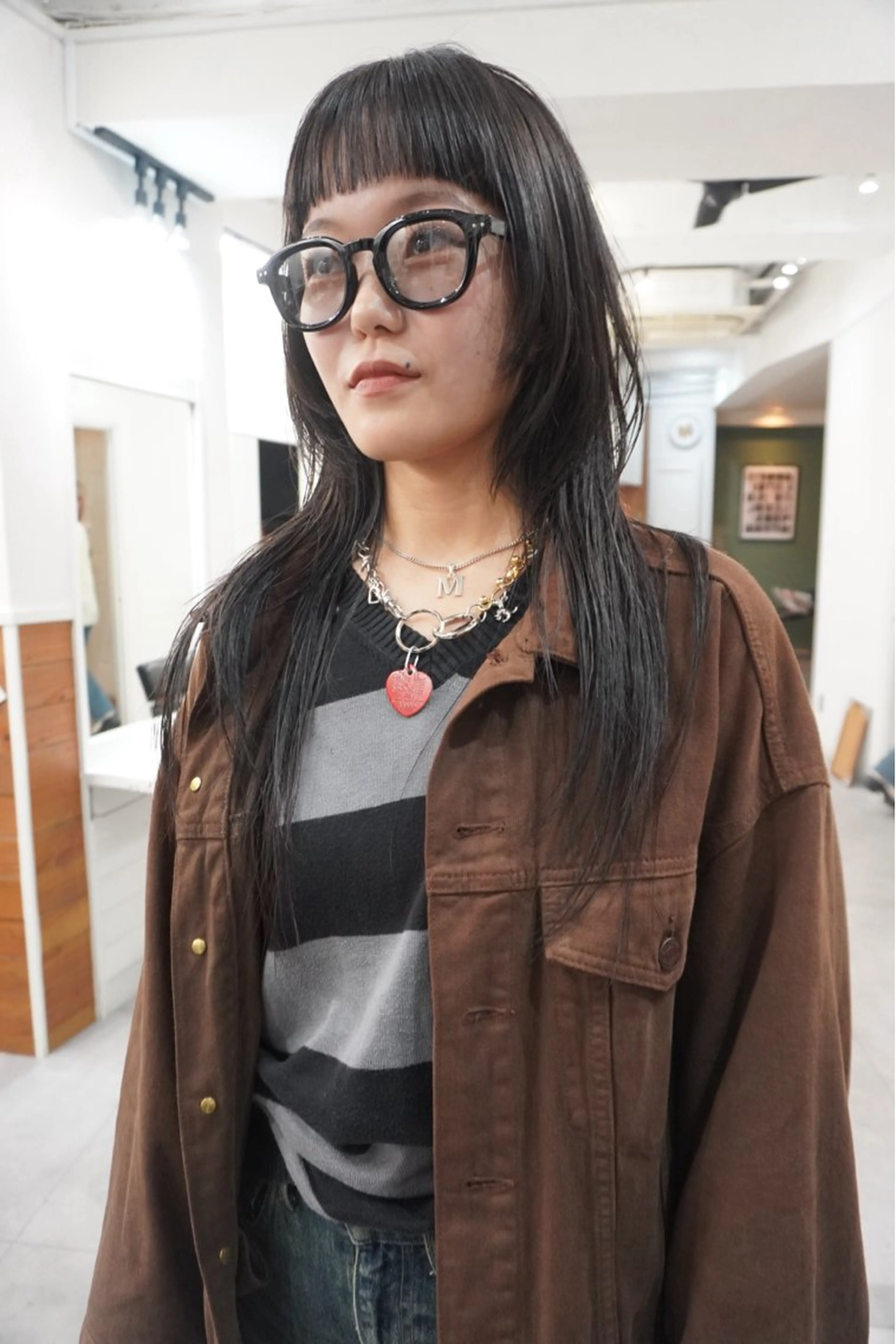 ミディアム カラー レイヤーカット カット ヘアカラー トリートメント レイヤー／似合わせ TAKUYAのヘアスタイル