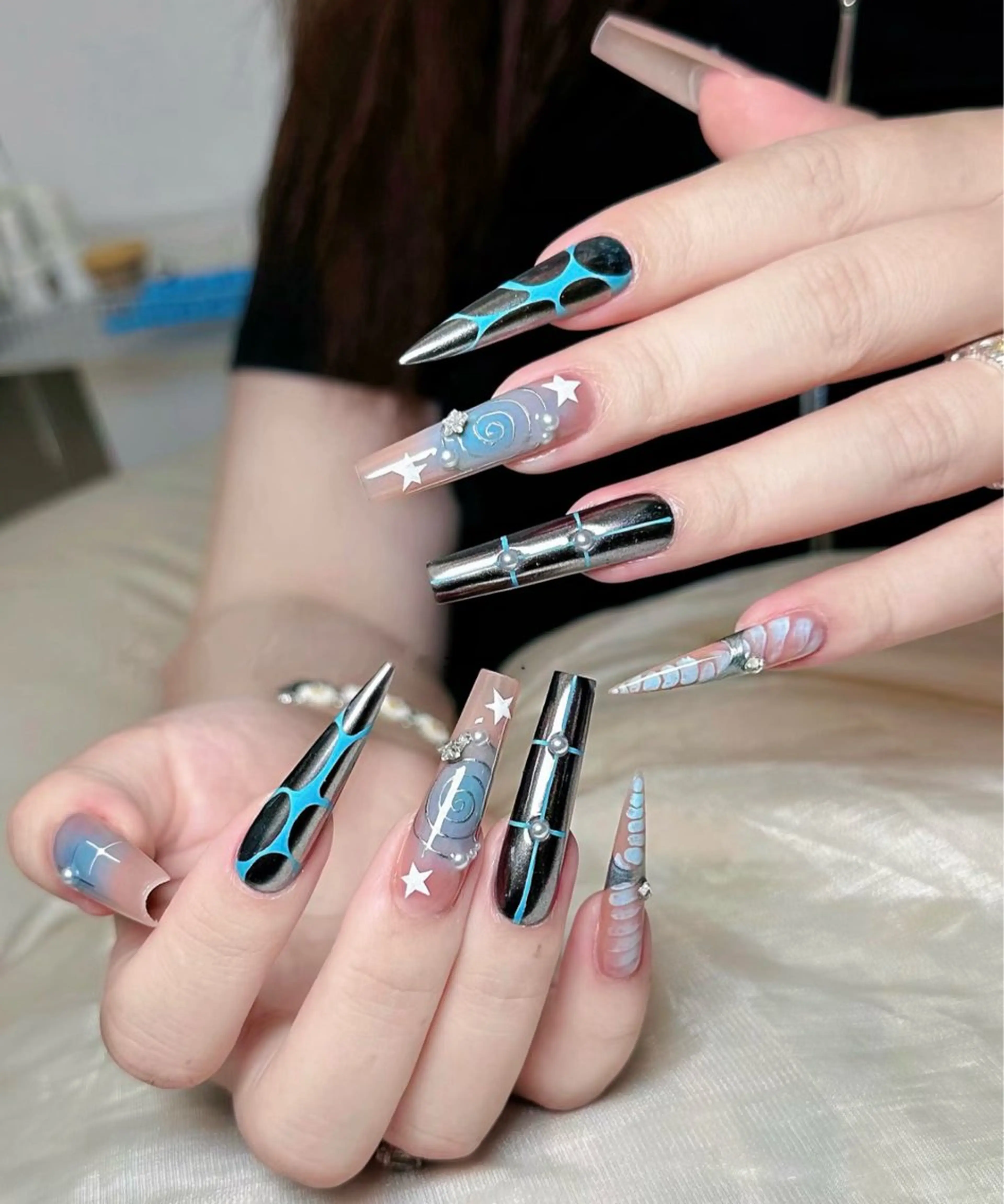 ネイル ハンドネイル 長さだし専門店 M2　rikaのネイルデザイン