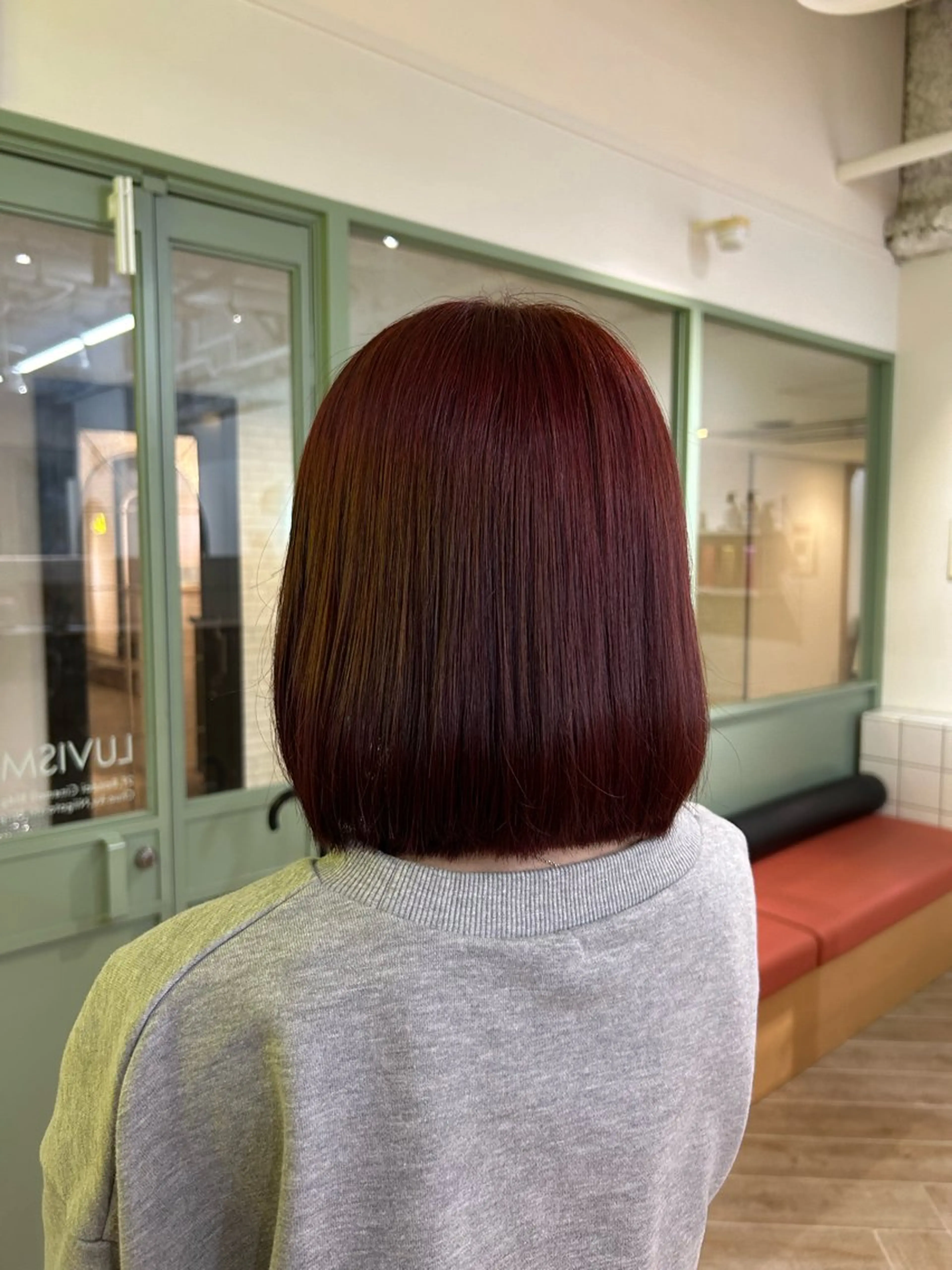 カラー ヘアカラー トリートメント ベージュ/ダブルカラ ー/新潟駅/青柳萌果のヘアスタイル