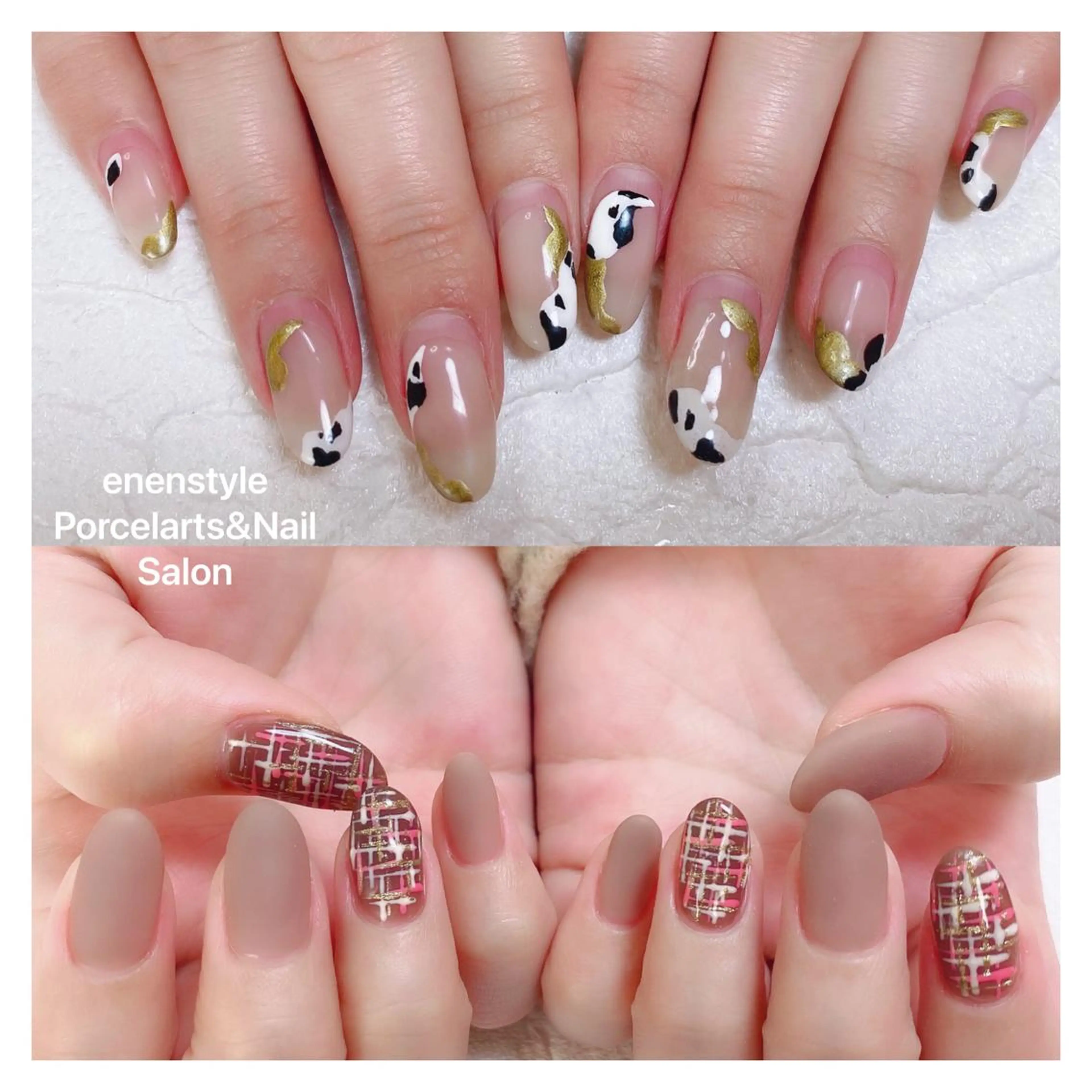 ミディアム ネイル ハンドネイル 👑enen style👑のネイルデザイン