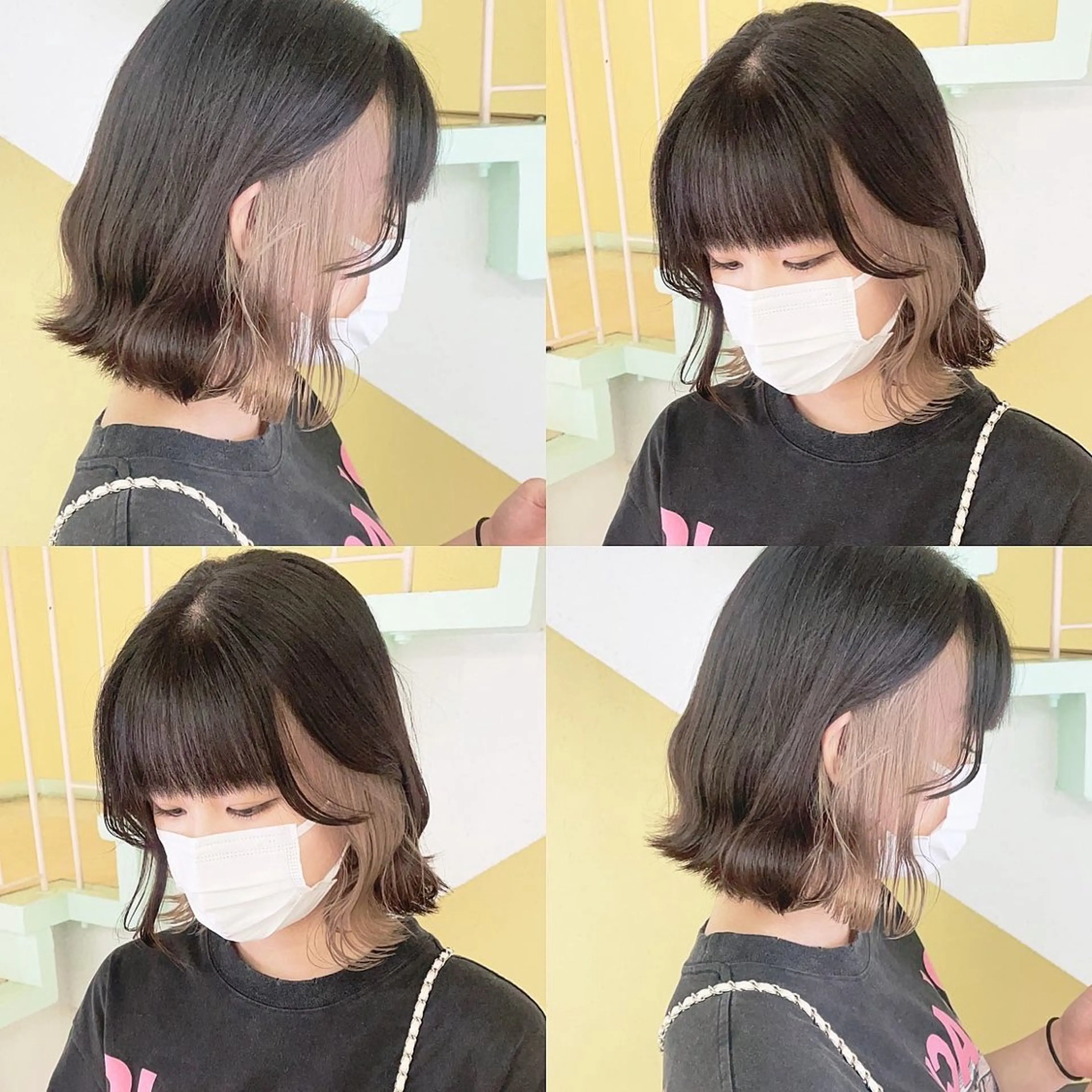 カラー ヘアカラー トリートメント 渋谷:インナーカラー ／🍒エリカ🍒のヘアスタイル