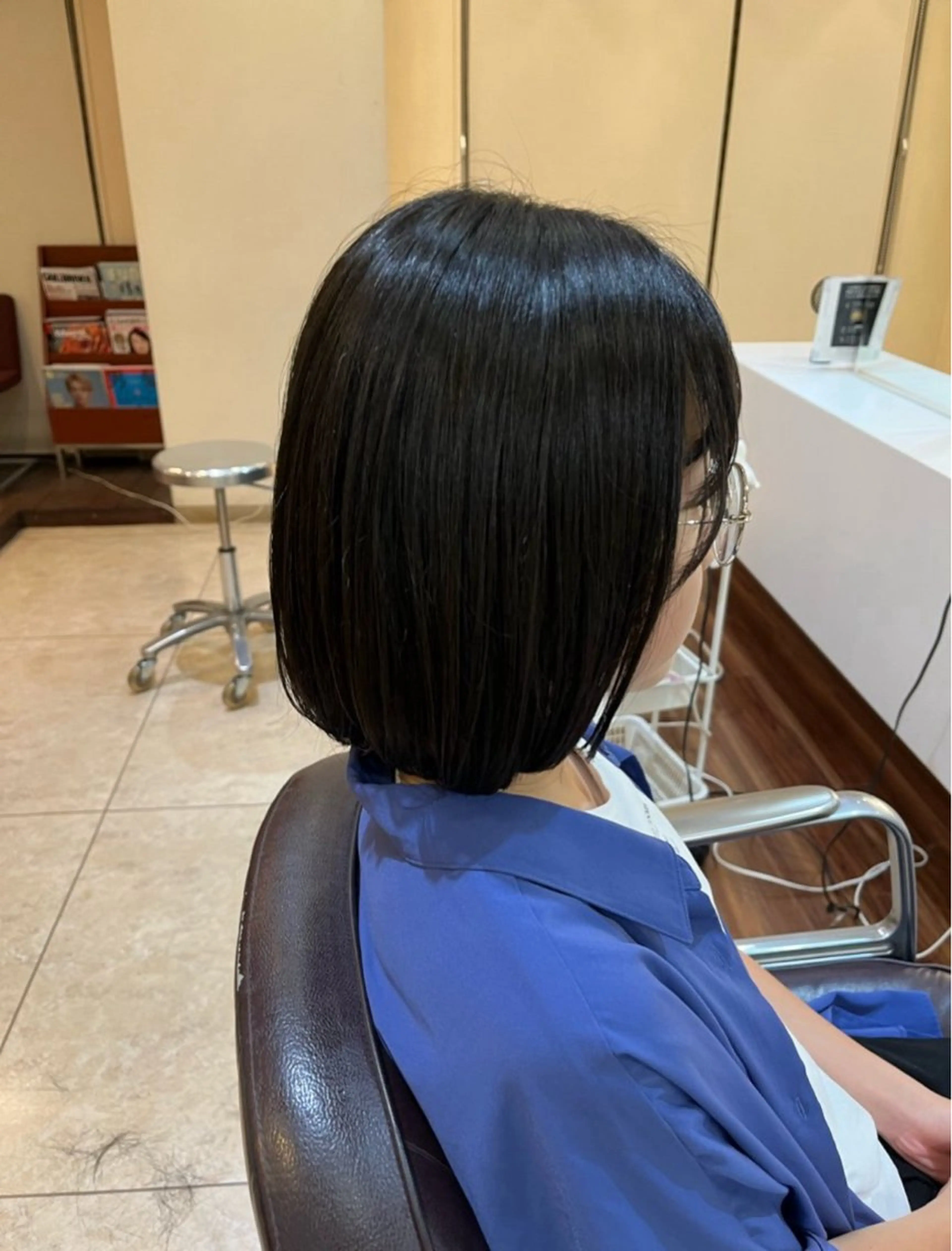 ミディアム 縮毛矯正 小幡 姫楽のヘアスタイル