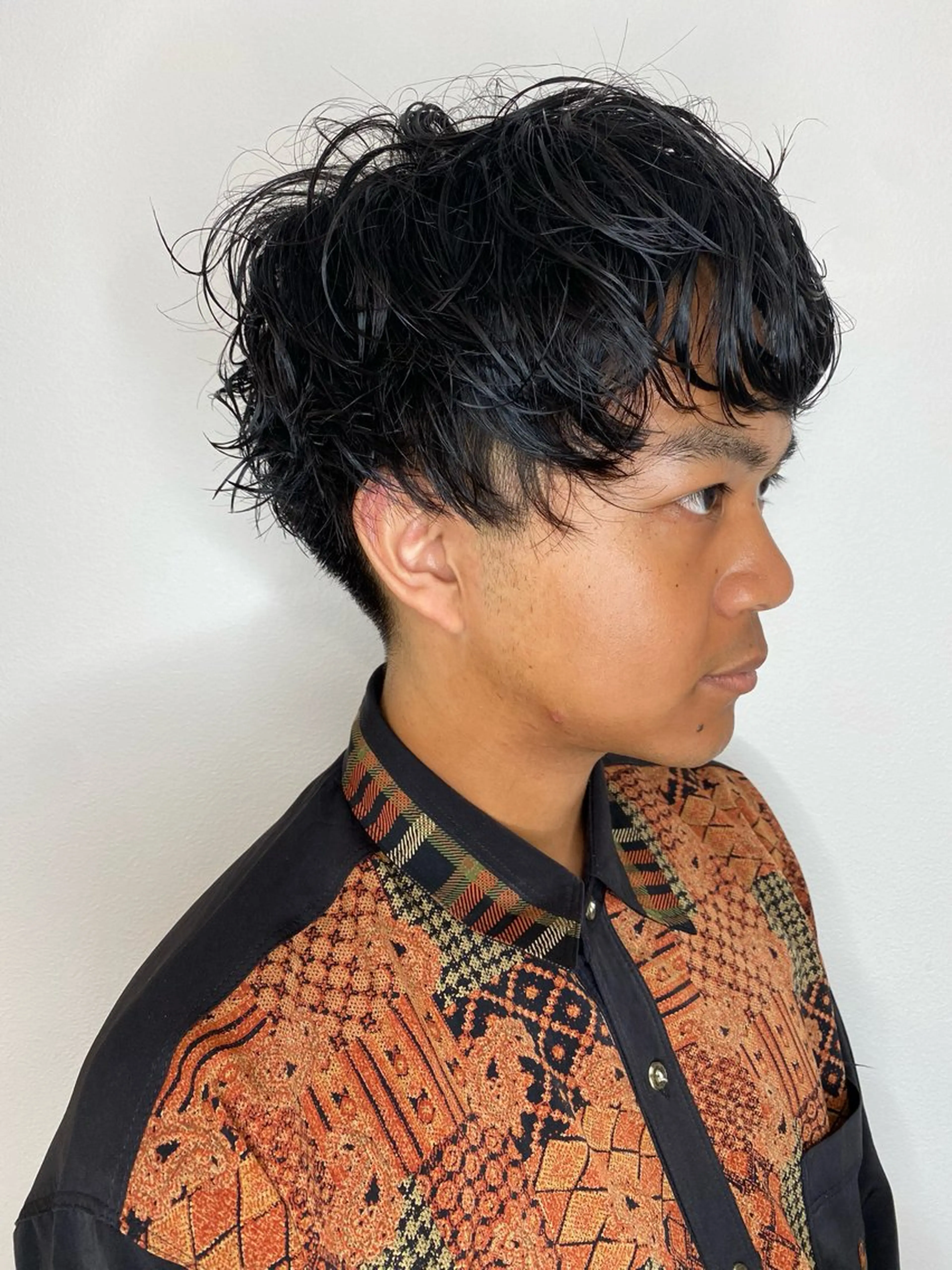 ミディアム ミディアムパーマ カット パーマ トリートメント ヘアセット Hiroshi ヒロシのヘアスタイル