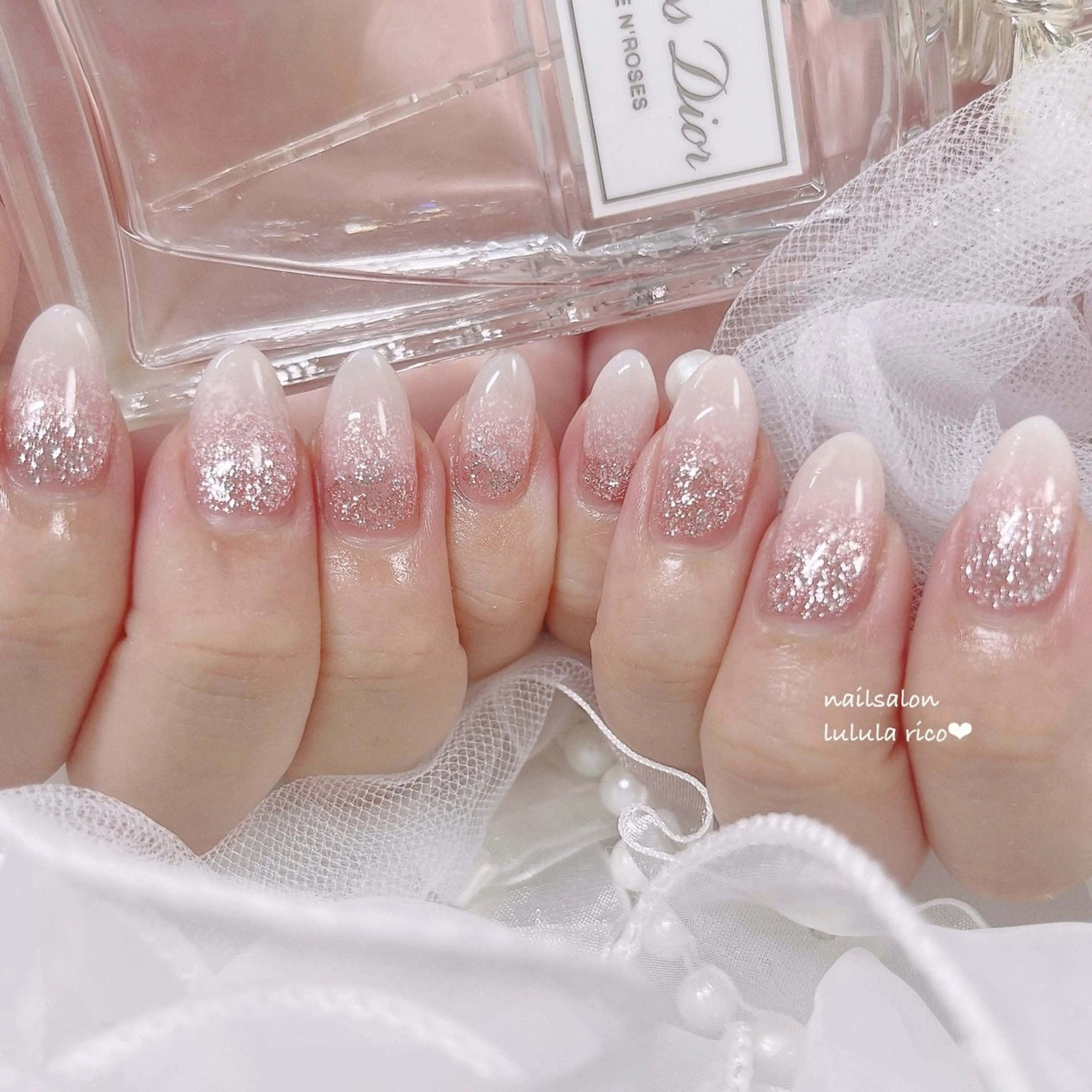 ネイル フレンチネイル ガーリー 韓国ネイル 持ち込み ワンホンネイル lulula ricoのエステ・リラクイメージ