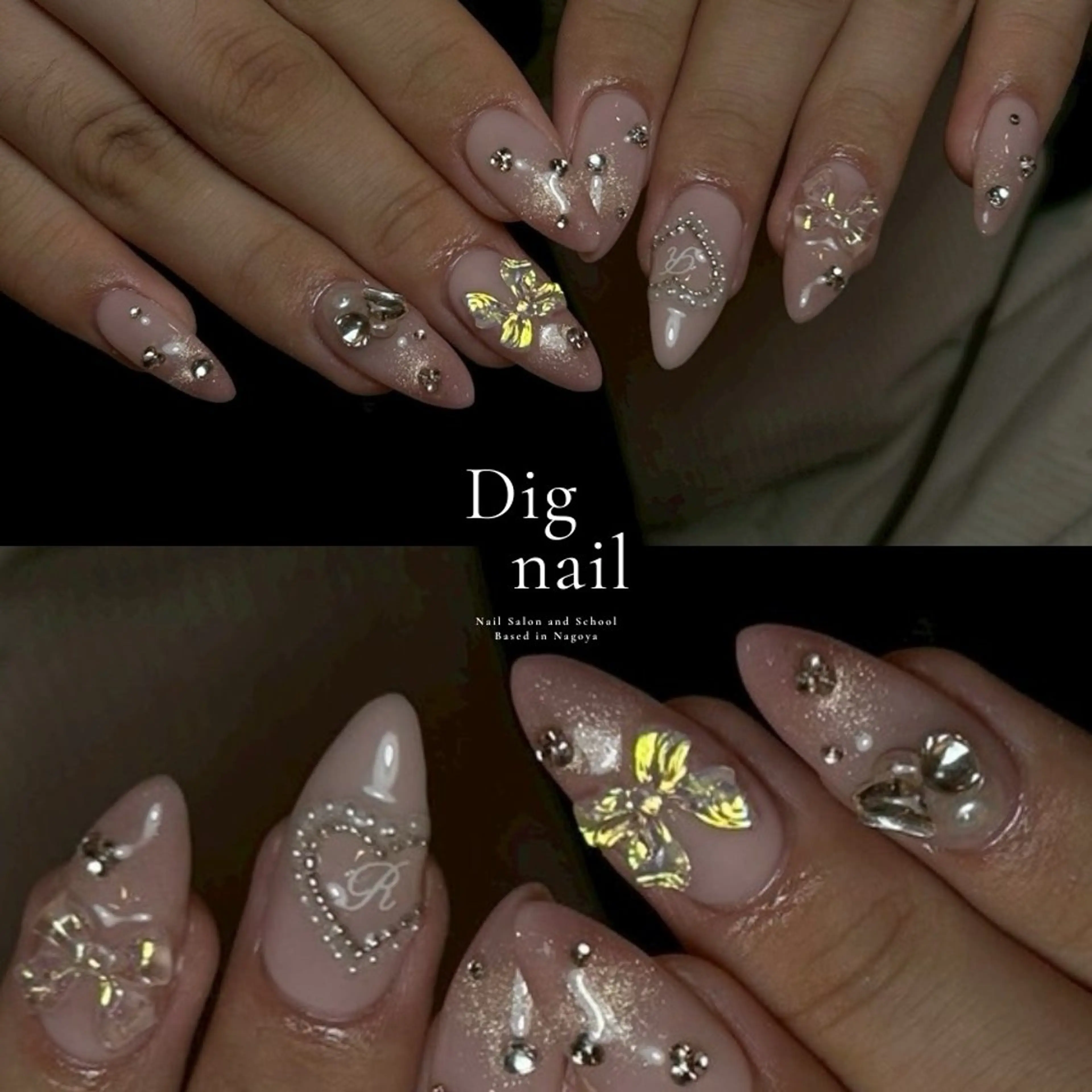 ネイル 長さ出し ジェルネイル 韓国ネイル マグネットネイル 持ち込み ハンドネイル D.d Reinaのネイルデザイン