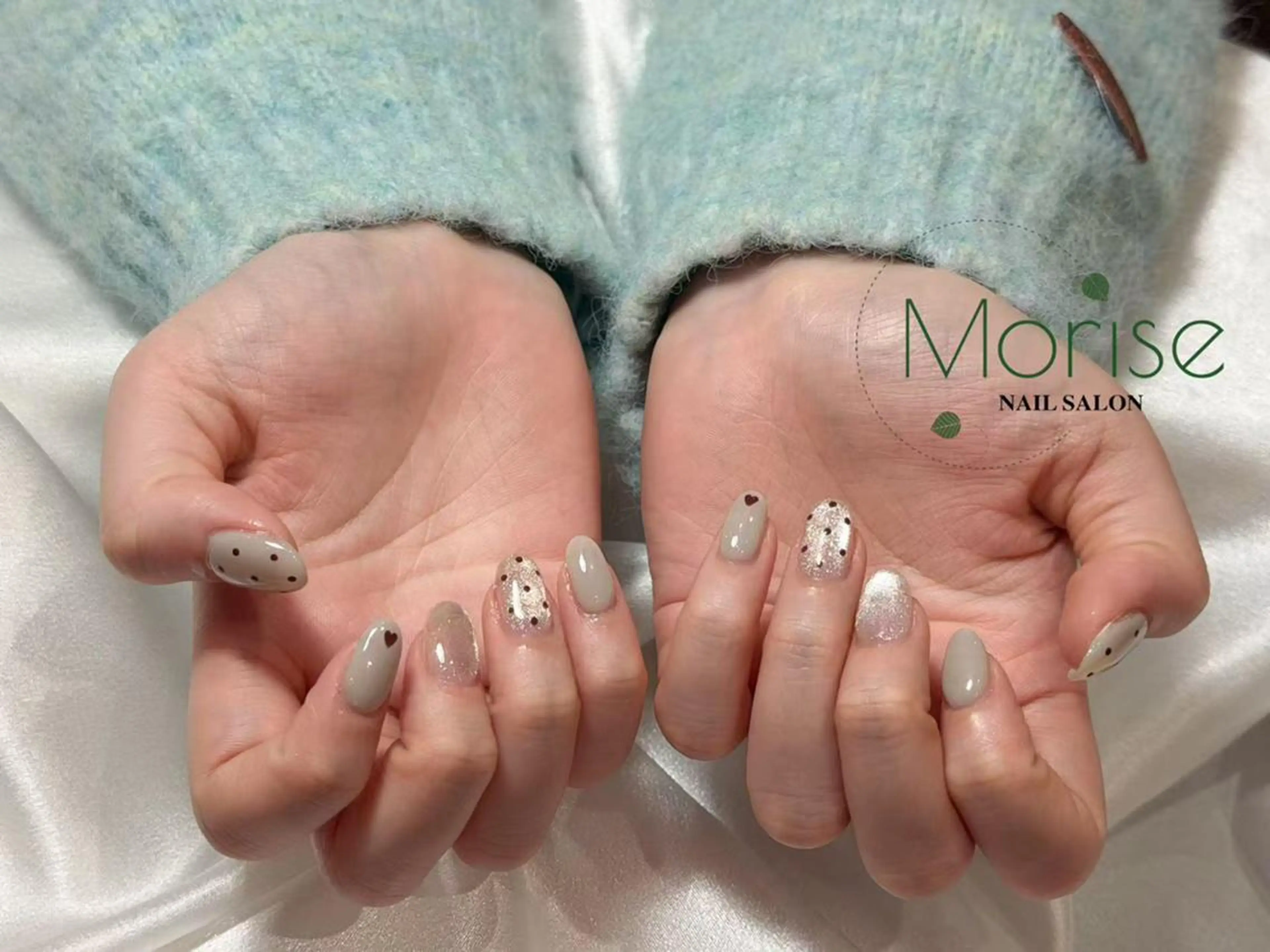 ネイル 長さ出し フレンチネイル ジェルネイル ガラスフレンチ 韓国ネイル MoriseNail Jr研修💜はるかのネイルデザイン