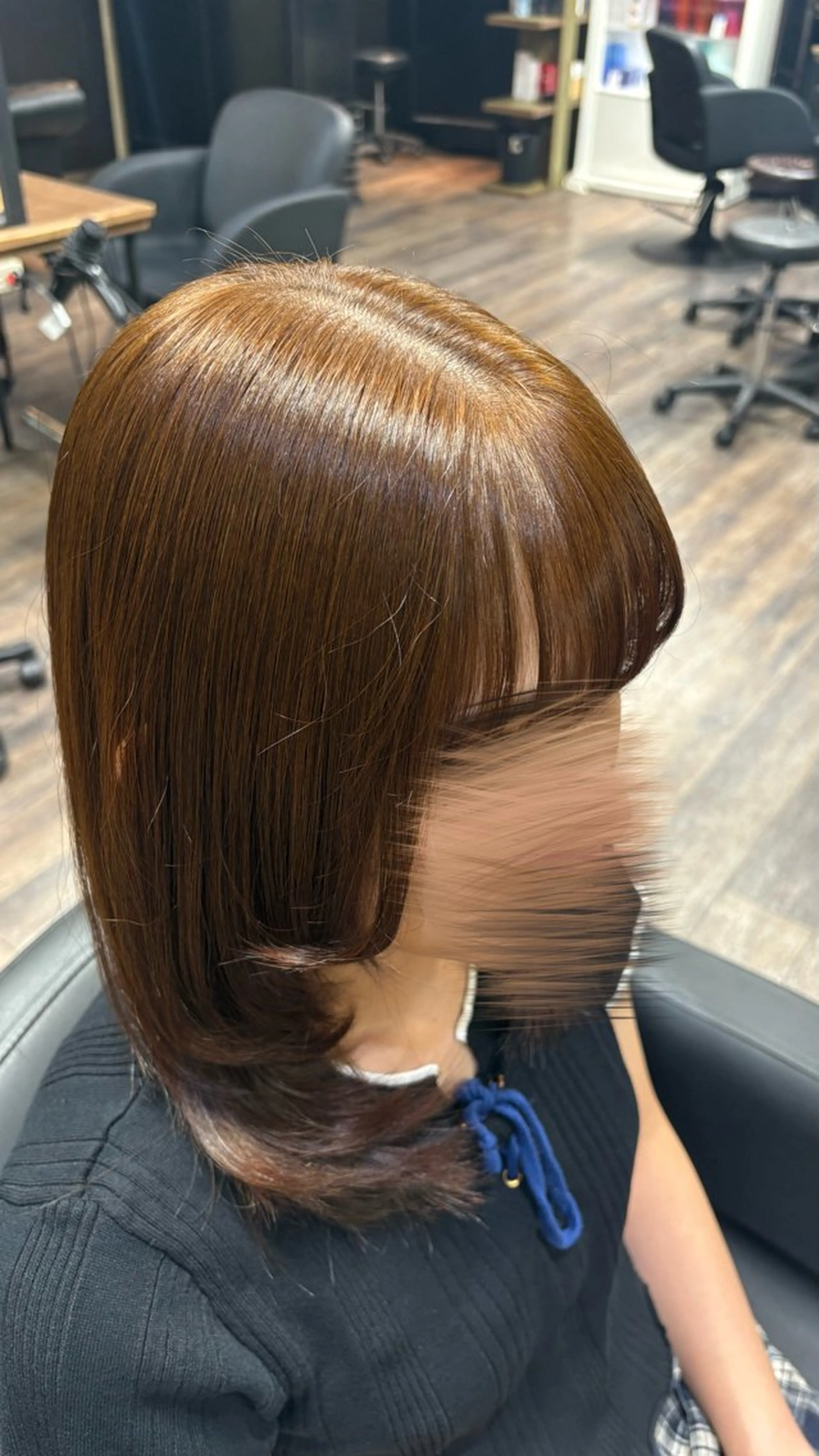 ミディアム カラー ブラウンカラー オレンジ オレンジブラウン ヘアカラー カラー🌷 Koumeのヘアスタイル