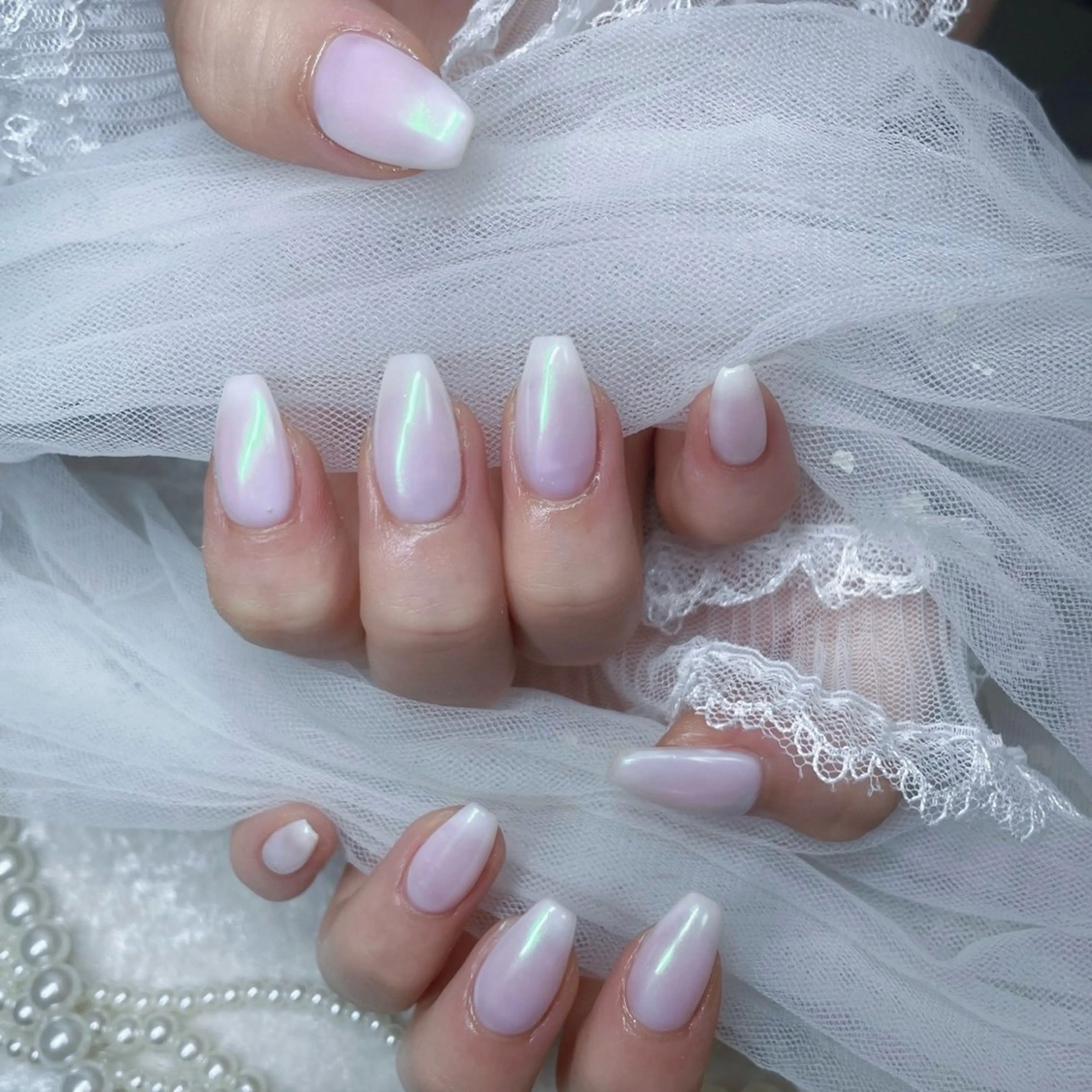 ネイル ハンドネイル MINAMI໒꒱ Y2K、韓国ガーリーのネイルデザイン