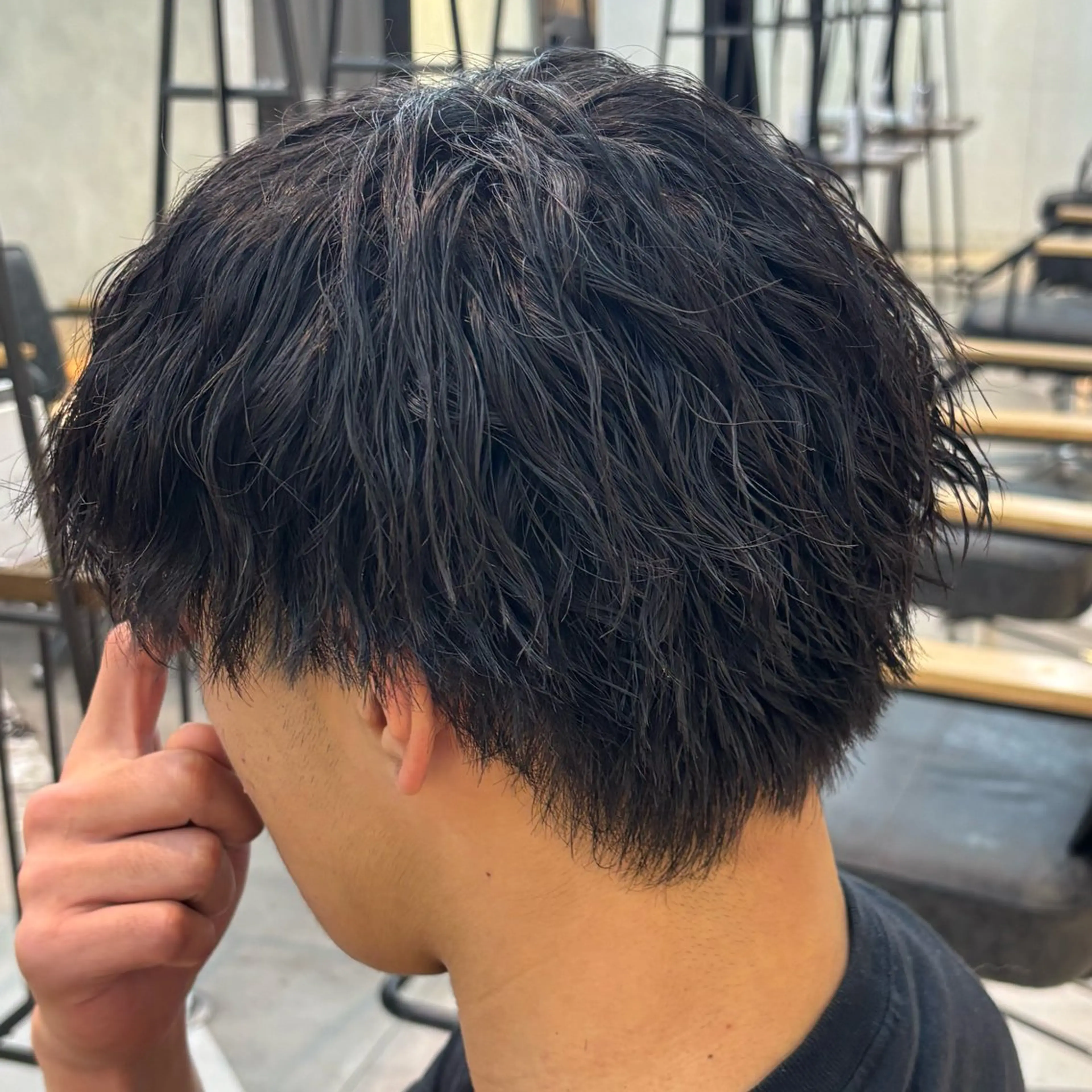 パーマ メンズ カット パーマ メンズパーマ/ メッシュ📍ﾕﾘのヘアスタイル