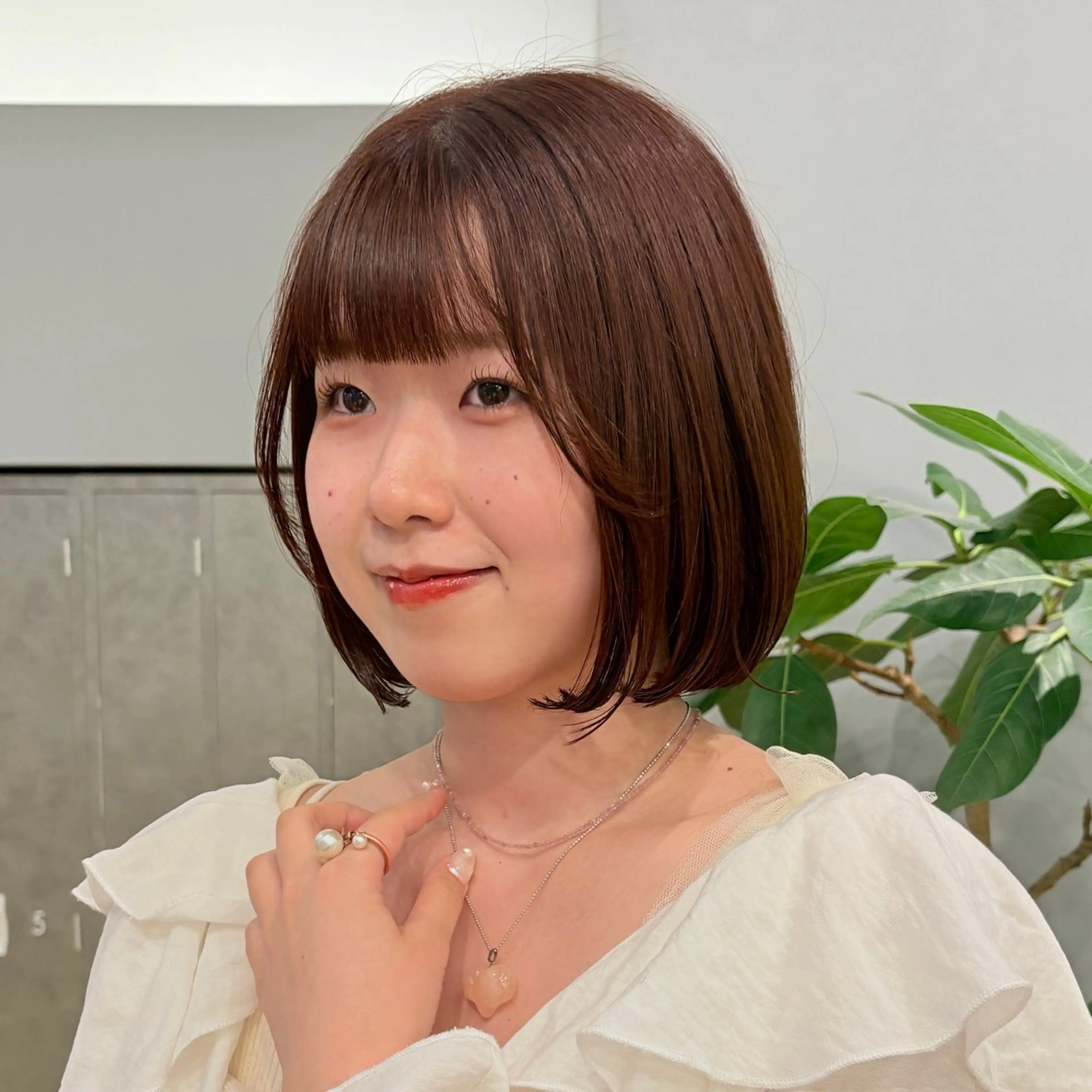 【暖色ボブにさせていただける方限定🩷🍓】メンテナンスカット×イルミナカラー (発色◎艶感◎ダメージ軽減◎)の写真