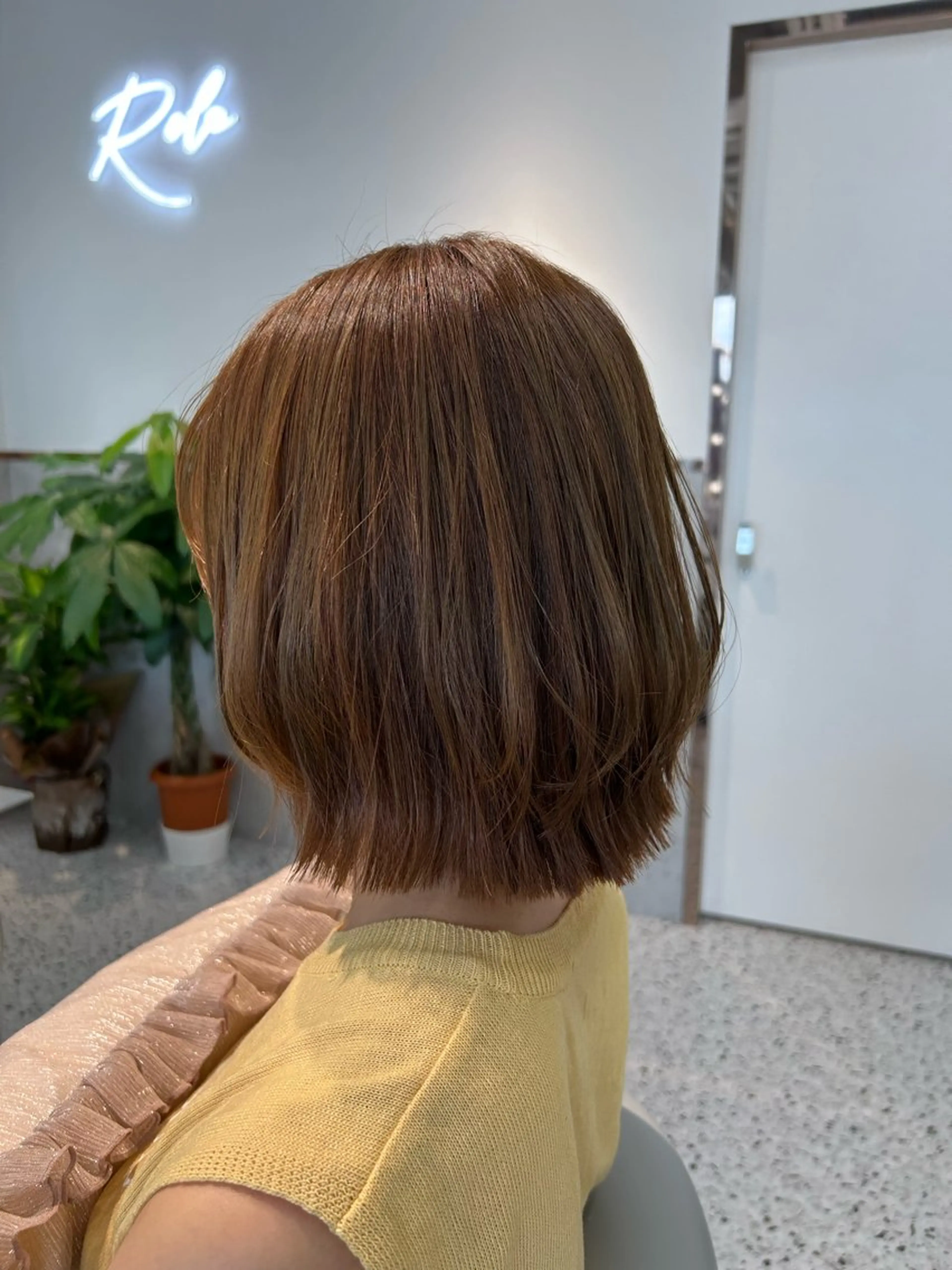 ミディアム カラー 切りっぱなしボブ ボブレイヤー アッシュ アッシュブラウン ベージュカラー ボブ/髪質改善 jionのヘアスタイル