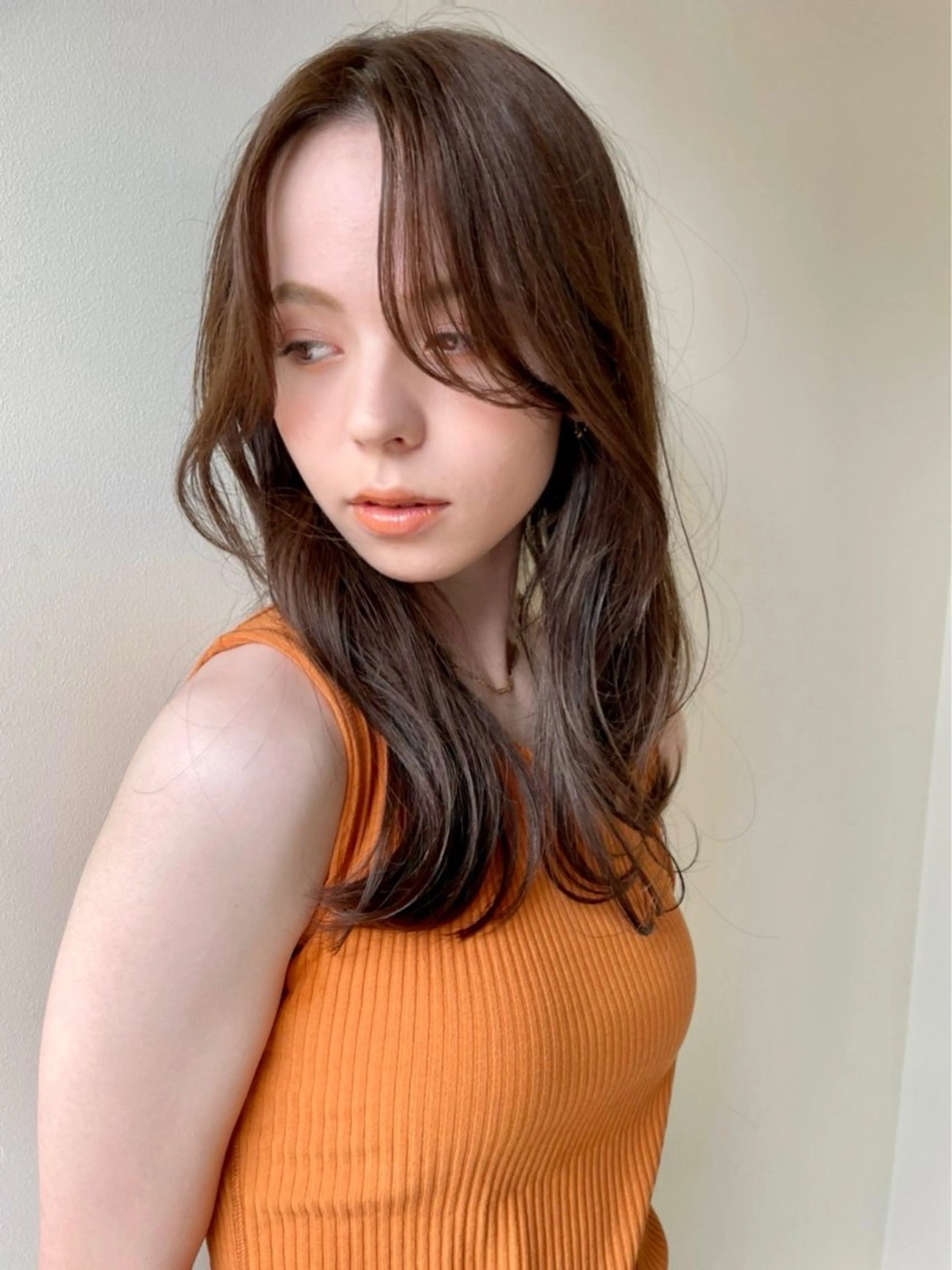 セミロング カラー カット ヘアカラー トリートメント ボブ/レイヤー/透明 感カラー/Dai🌿のヘアスタイル