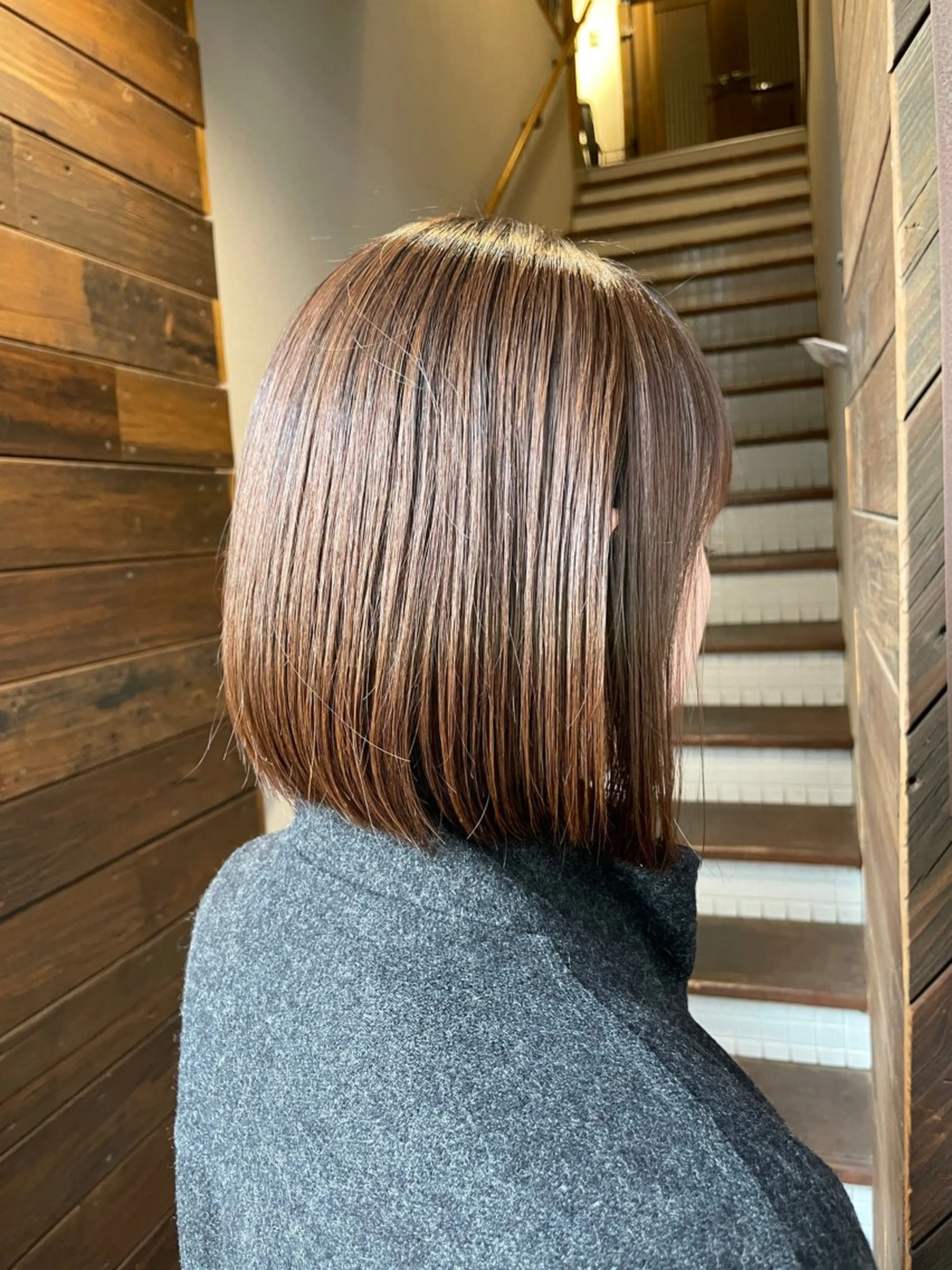 ミディアム 縮毛矯正 トリートメント カット 縮毛矯正 トリートメント plan maiのヘアスタイル