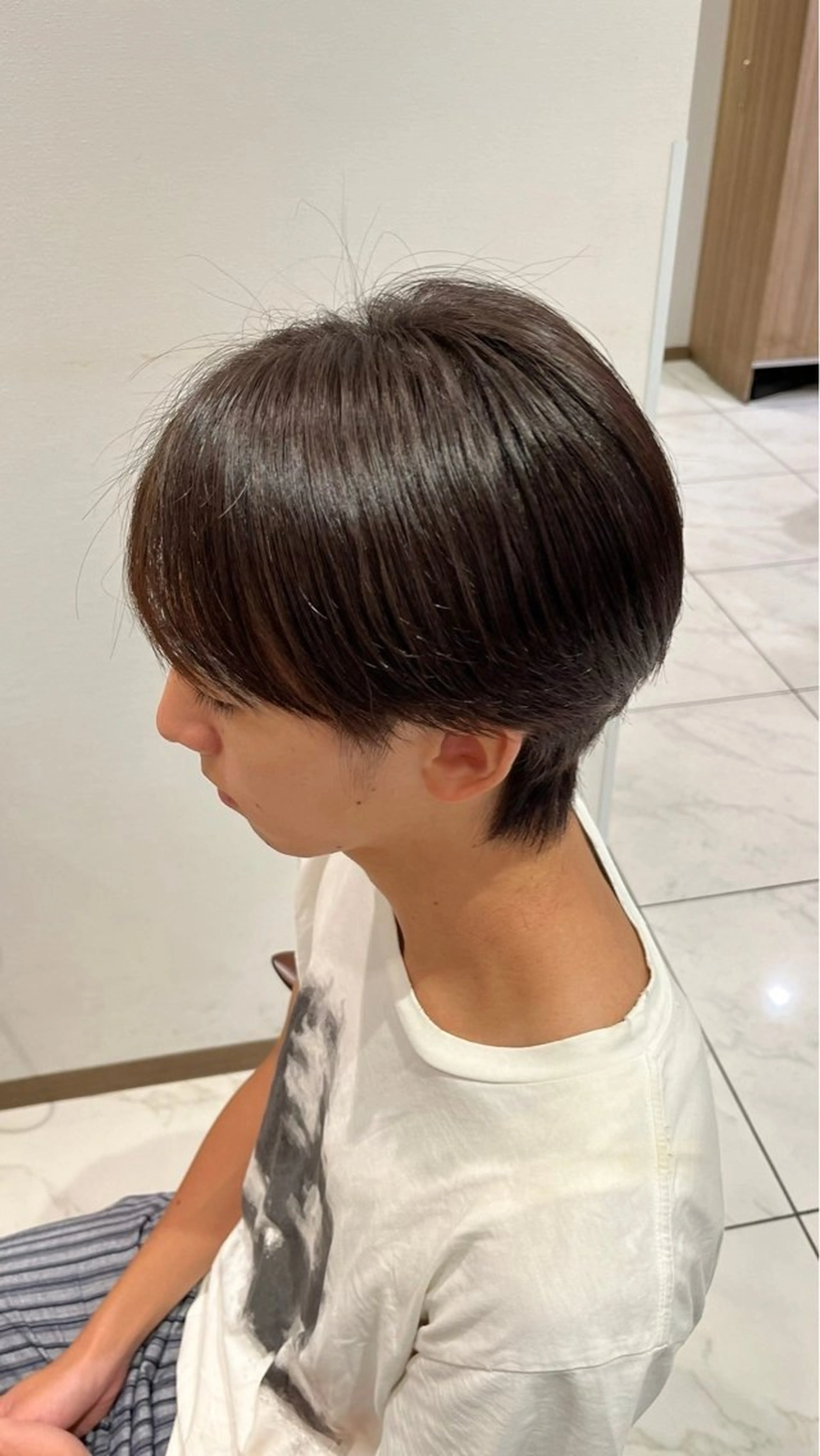 ショート パーマ カット 縮毛矯正 メンズ毛流れ 縮毛特化/土屋丈のヘアスタイル