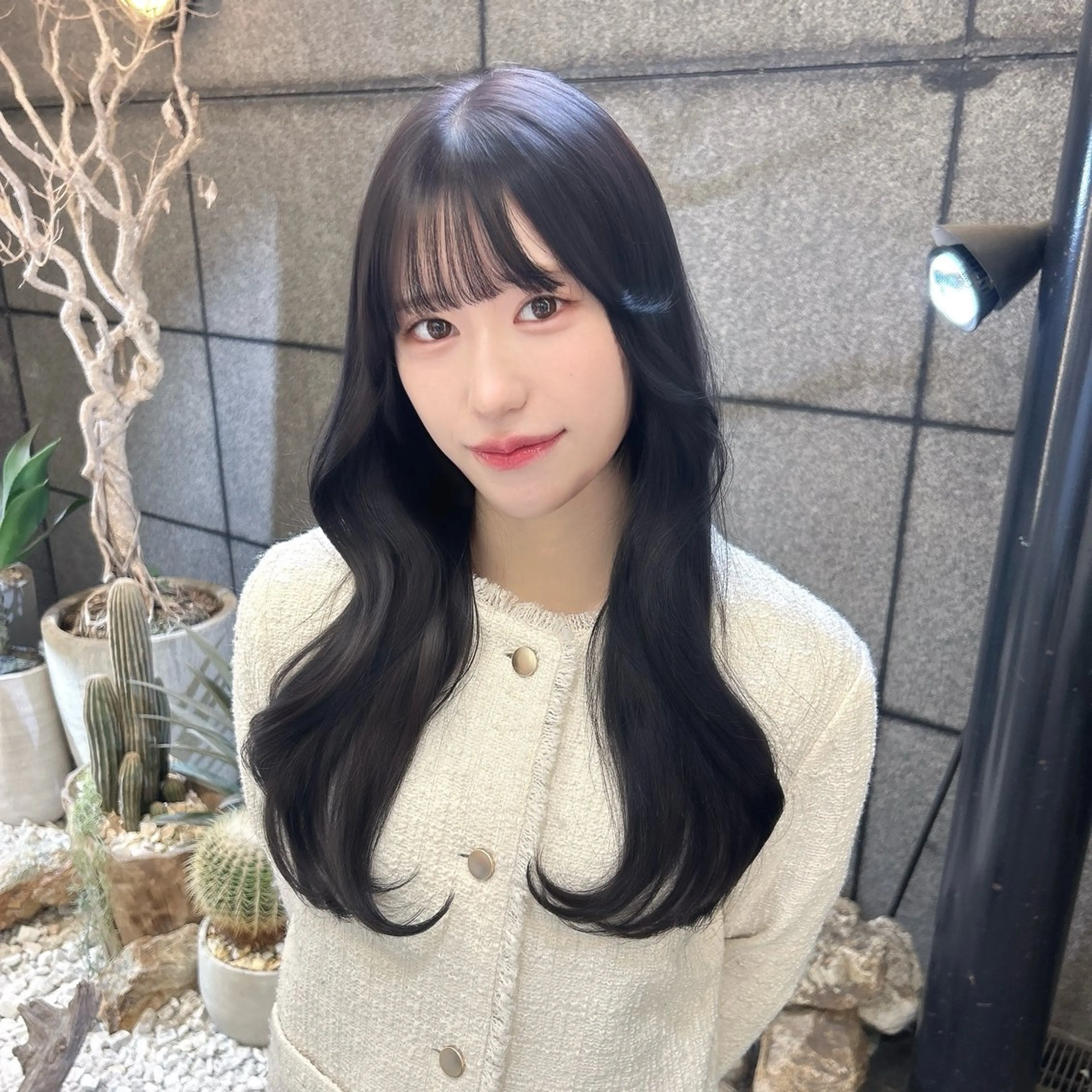 ロング カット ヘアカラー トリートメント 🇰🇷韓国スタイル /束間まつげ🎀ミキのヘアスタイル