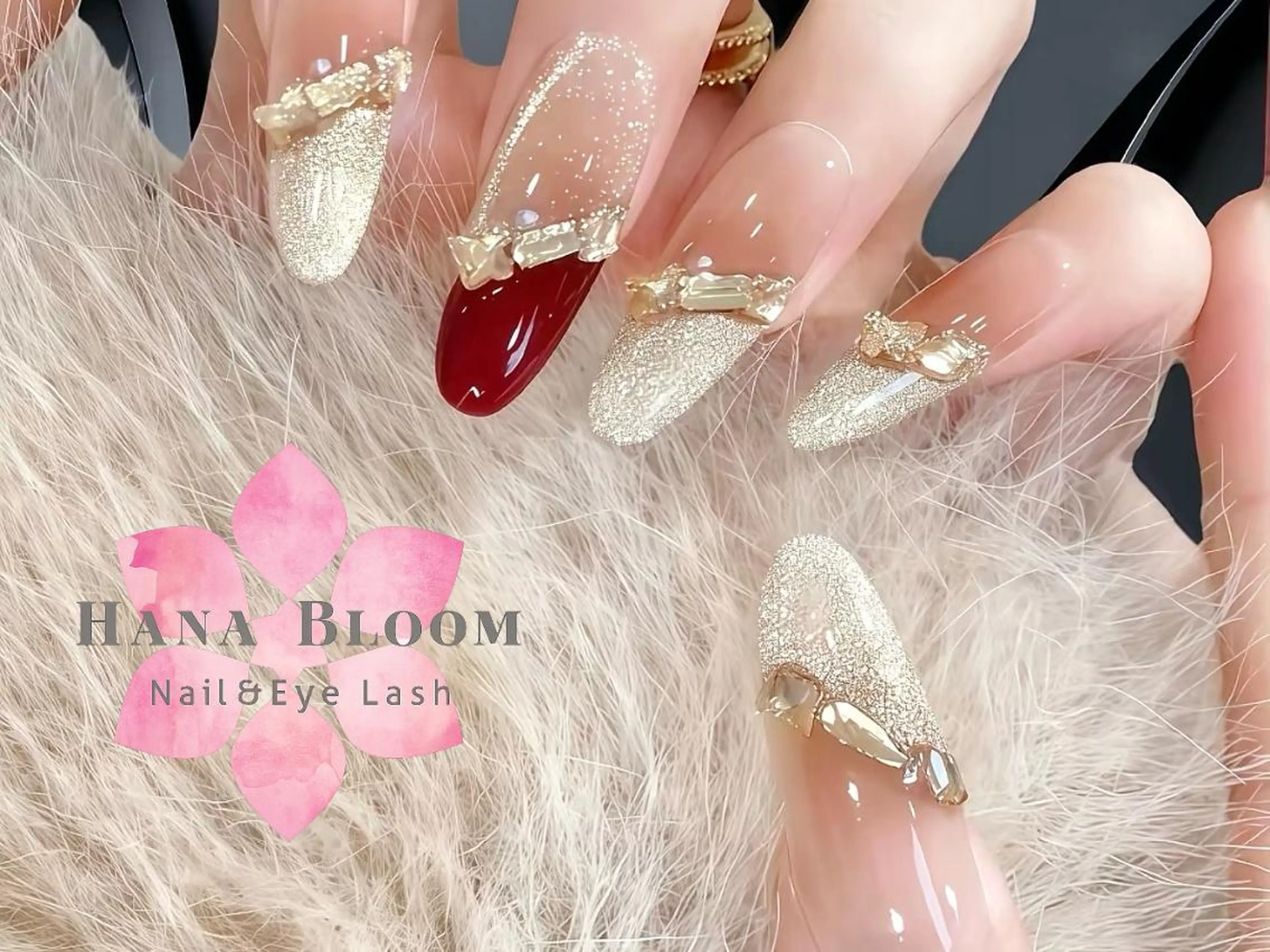 ネイル 長さ出し フレンチネイル ジェルネイル マグネットネイル ミラーネイル ハンドネイル ハンドケア Hana Bloom Nail 渋谷道玄坂のネイルデザイン