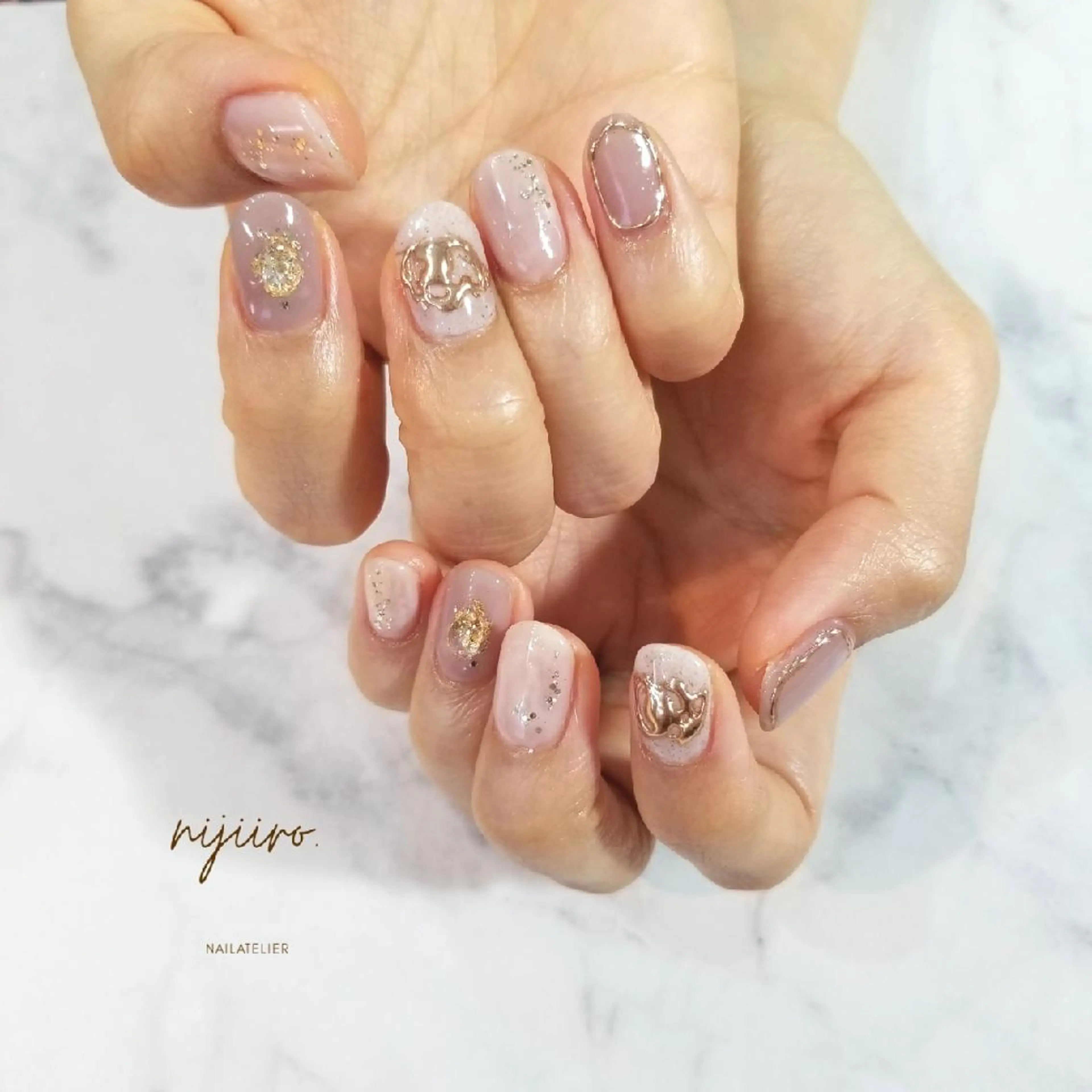 ネイル ニュアンスネイル ハンドネイル nijiiro🌈 サトウのネイルデザイン