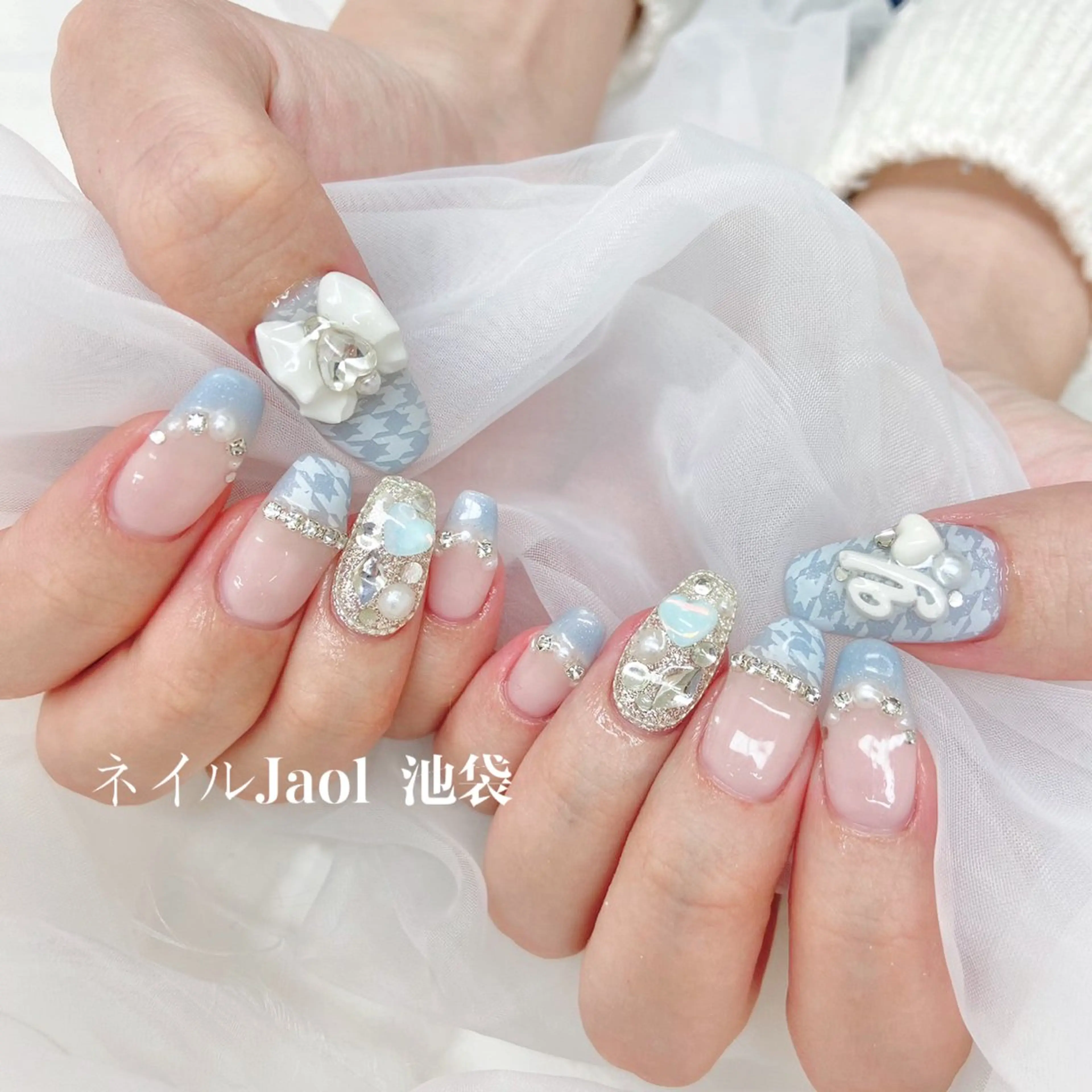 セミロング ハンドネイル ネイルJaol 池袋のネイルデザイン