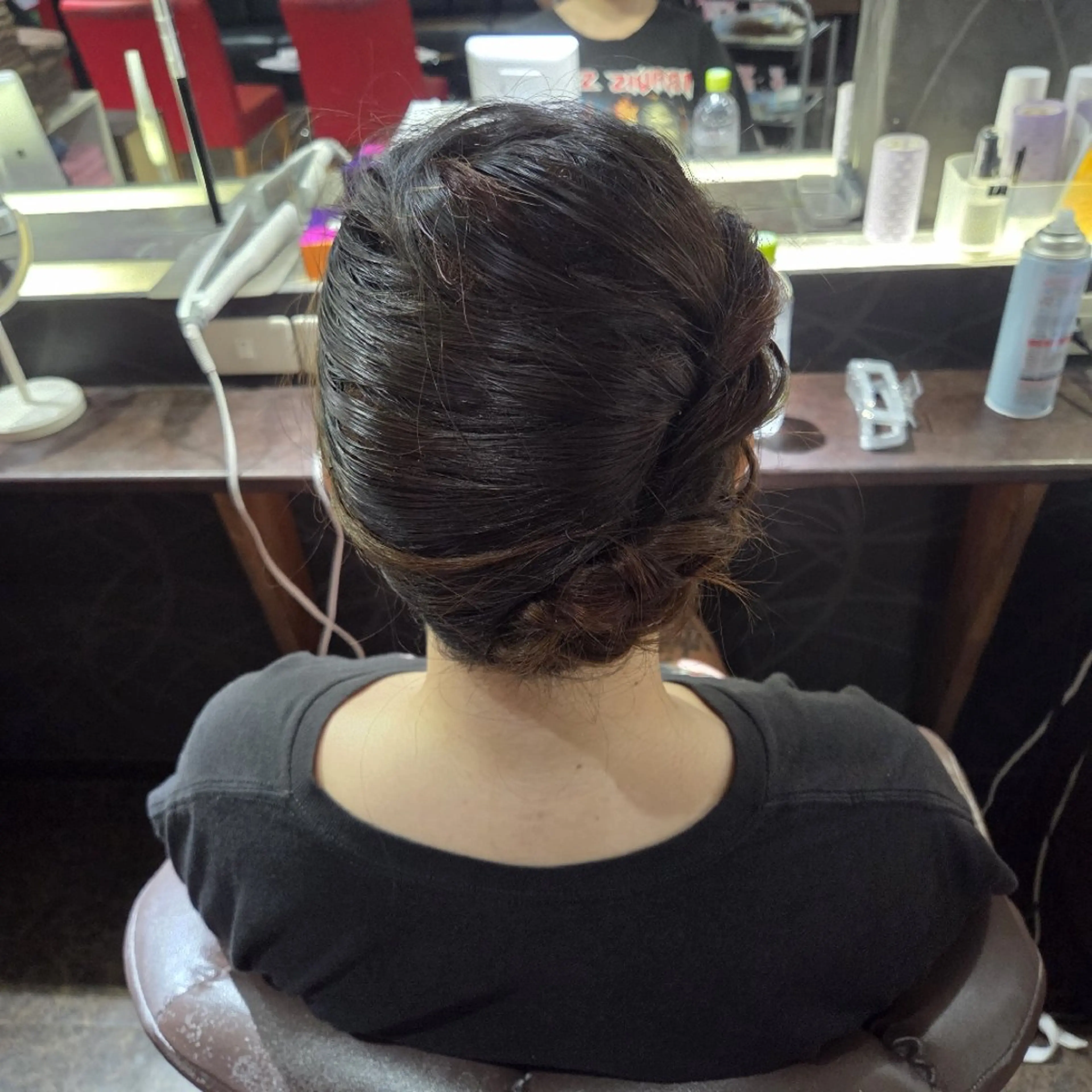 ヘアアレンジ 夜会巻き 中村  美暁のヘアスタイル