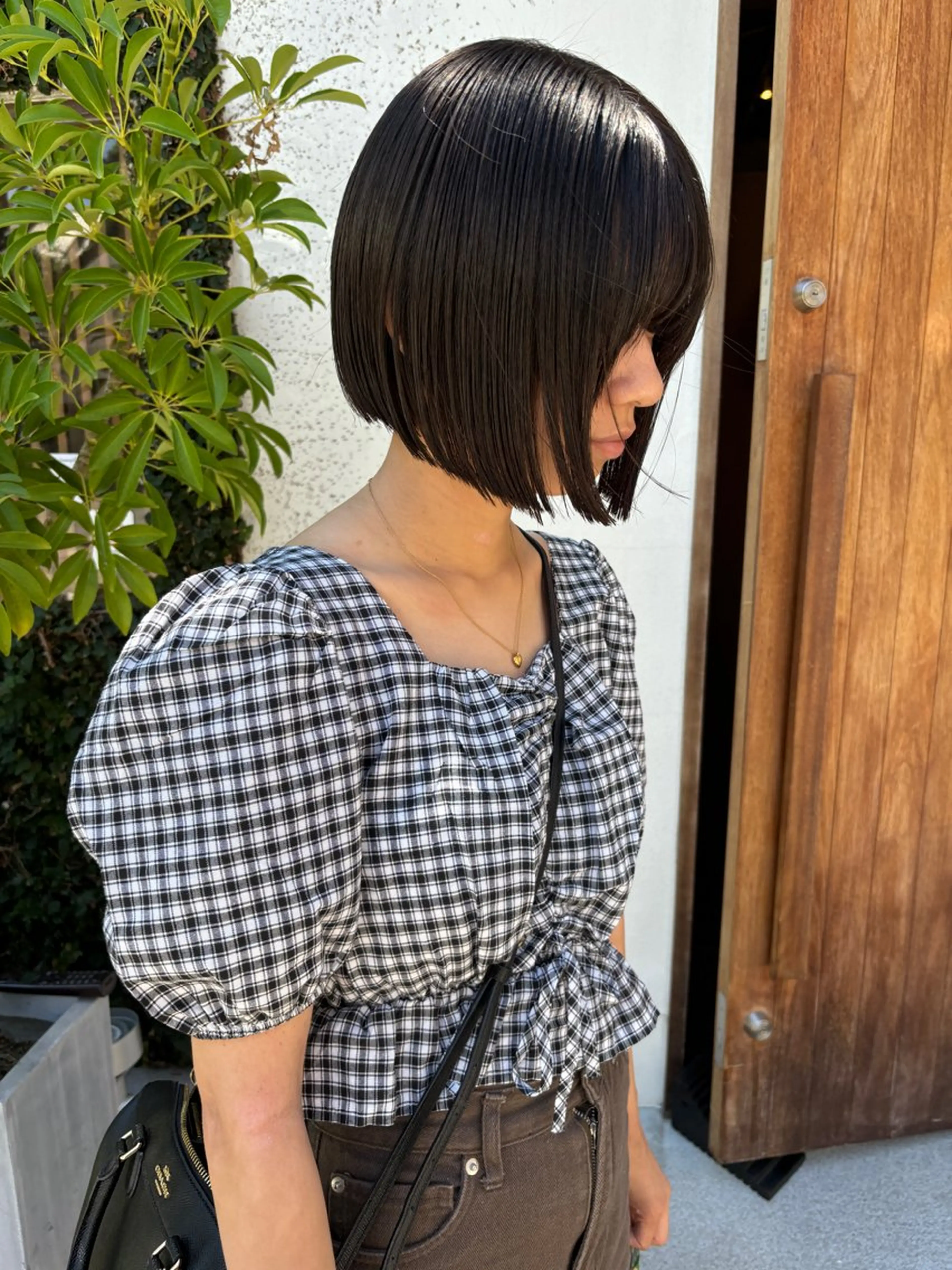 ショート 前下がりボブ ボブ カット Chiho / 梅田 / ボブ/ パーマのヘアスタイル